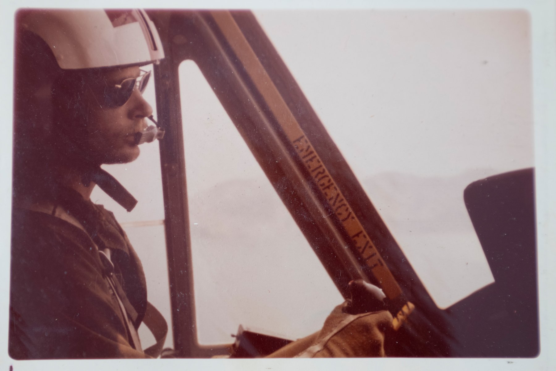 Tom flying UH-1