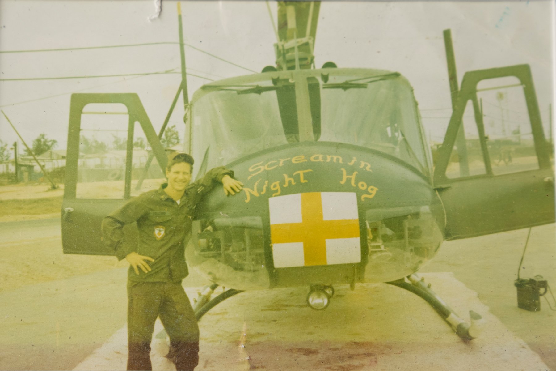 Tom with UH-1 Vietnam