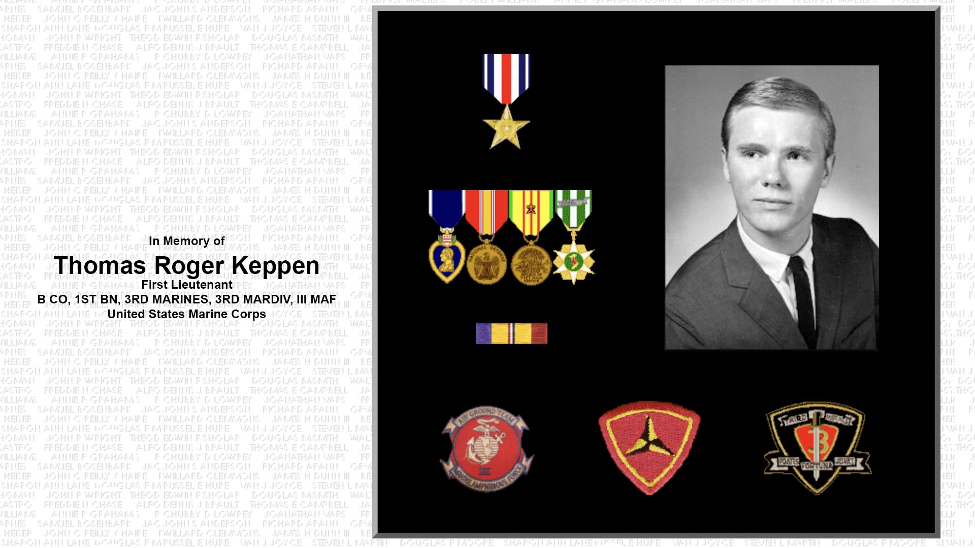 In Memory of Thomas Roger Keppen