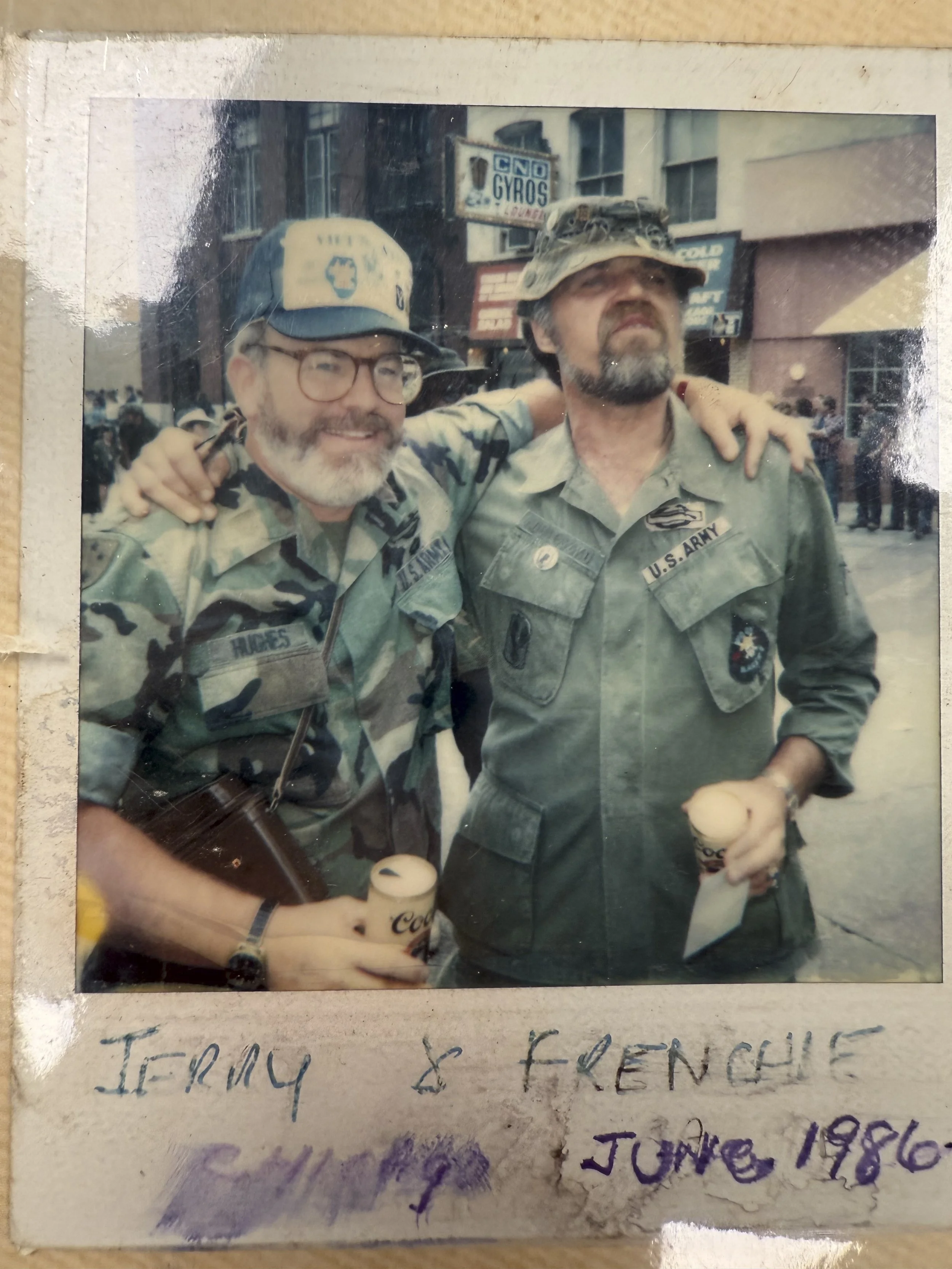 Jerry with Frenchie/Chicago Welcome Home