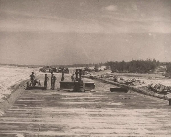 Runway Mat Laying