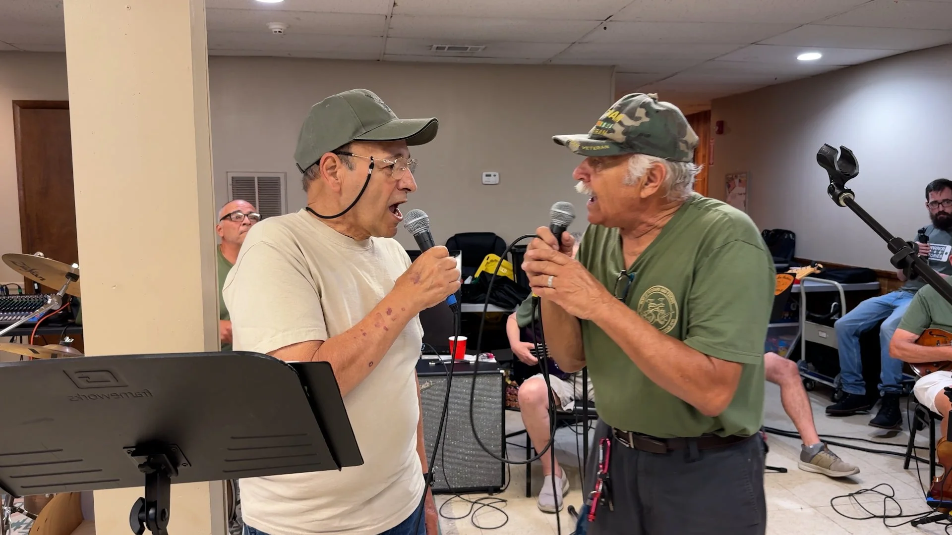 Tom Calcagno U.S.Navy &amp; Victor Gonzalez U.S. Army