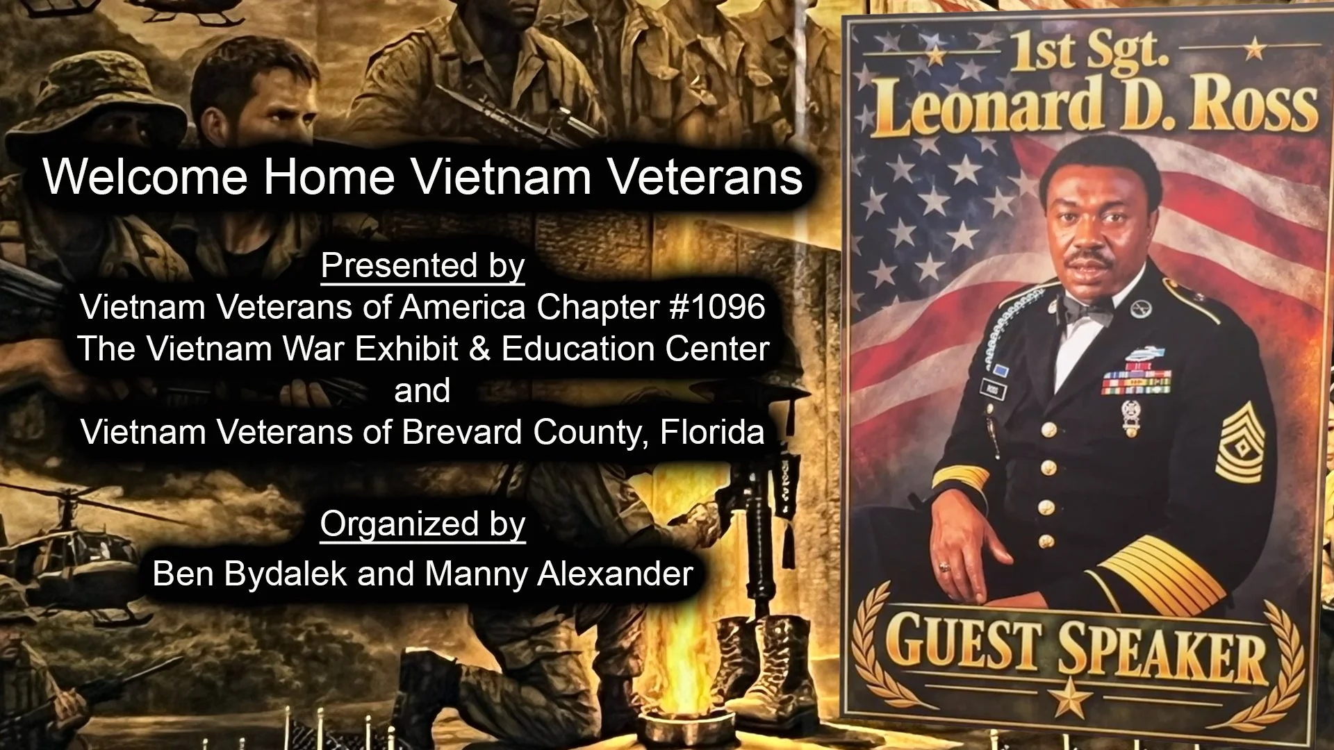 Welcome Home Vietnam Veterans with 1st Sgt. Leonard D. Ross
