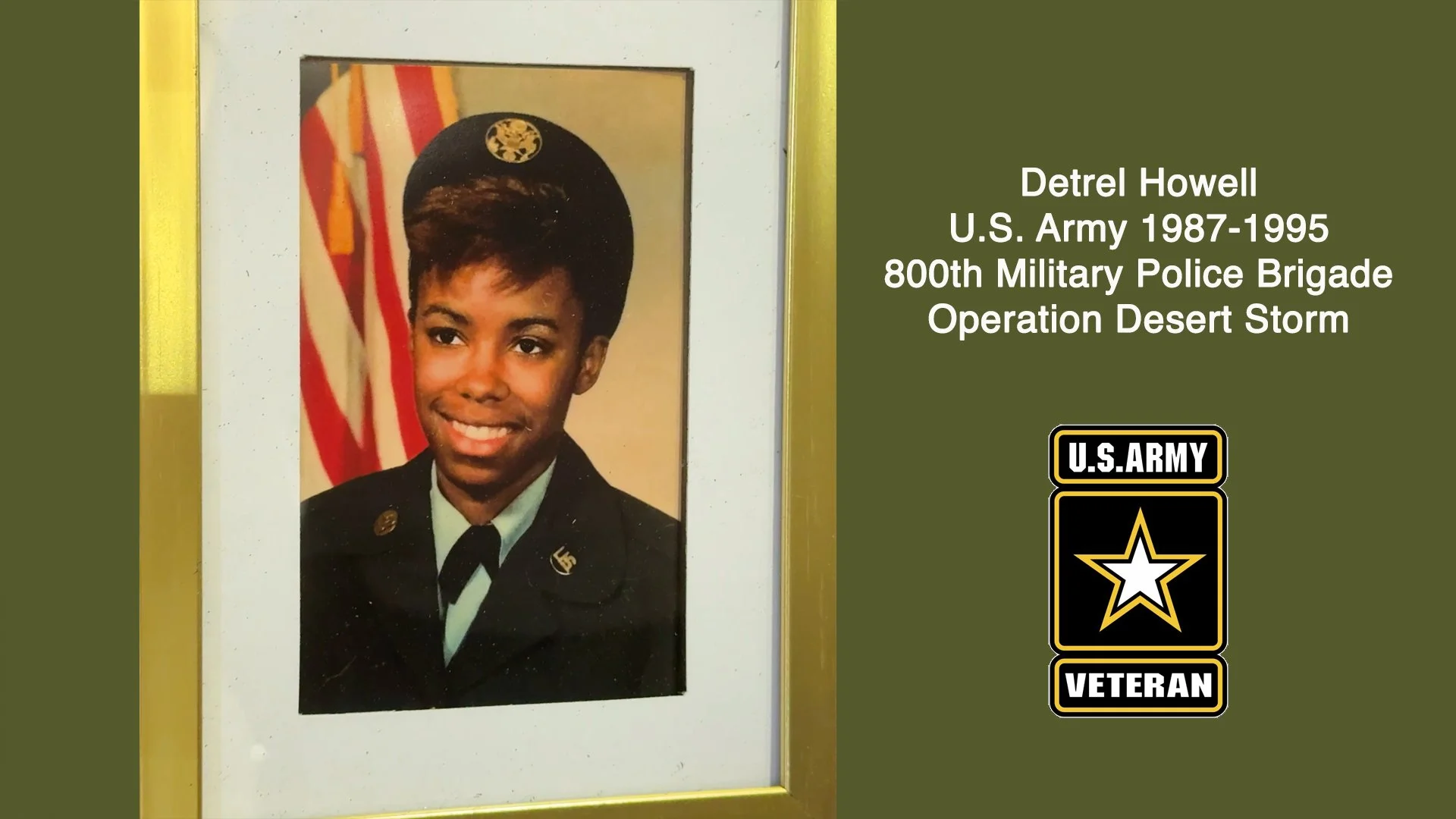 Detrel Howell - U.S. Army 1987-95