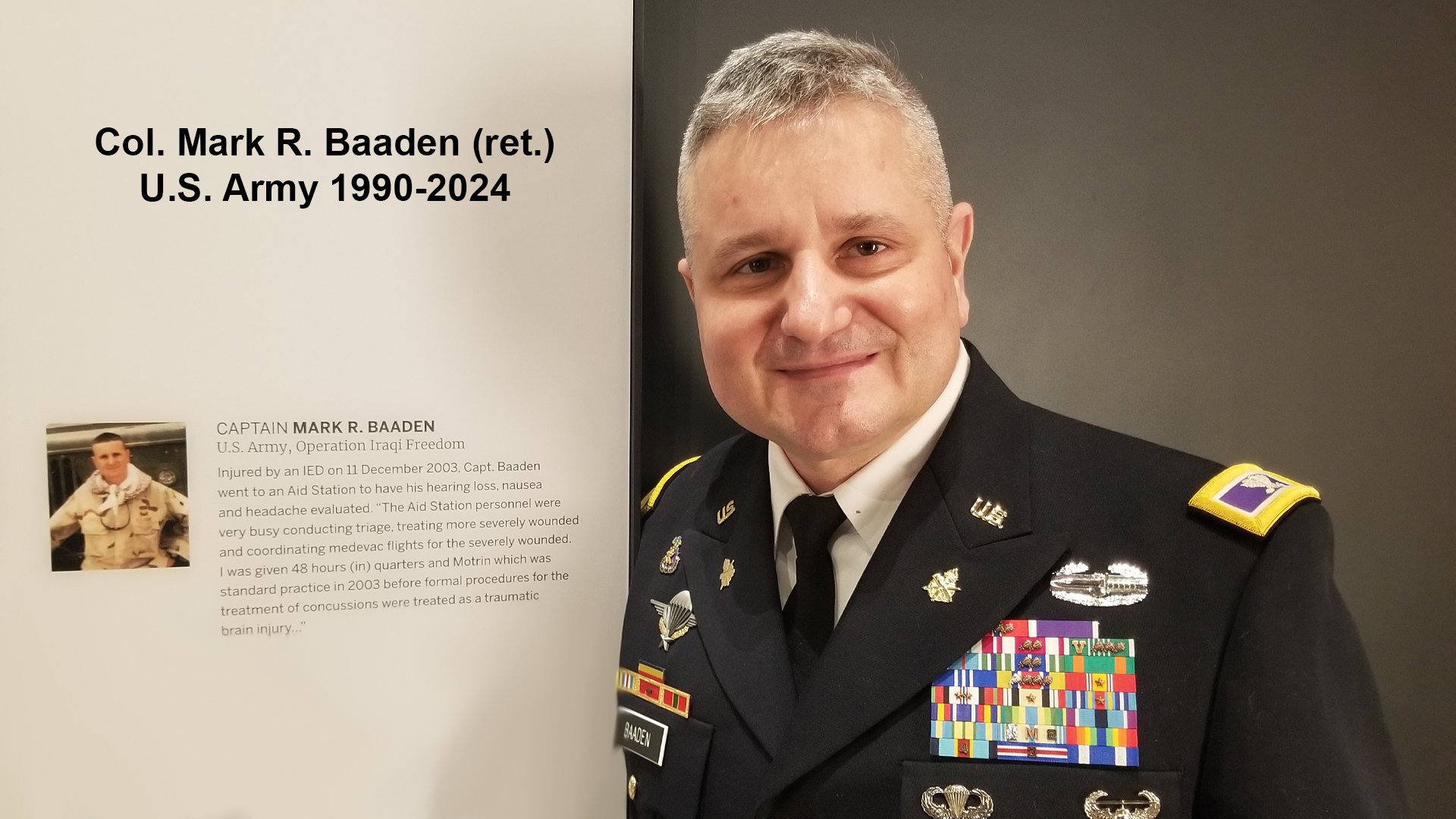 Mark R. Baaden - U.S. Army 1990-2024