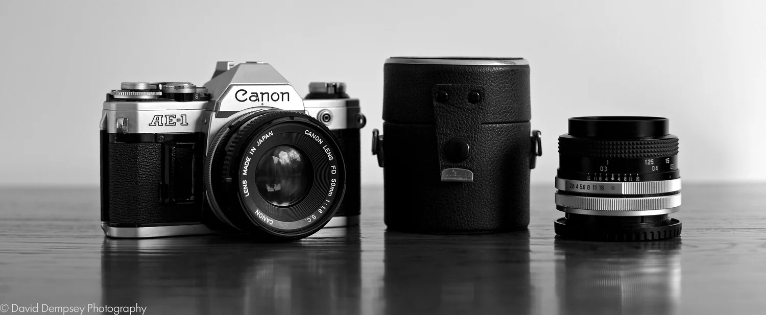 One of my first slr cameras! While I love working in digital photography there is something really special about those old film cameras.