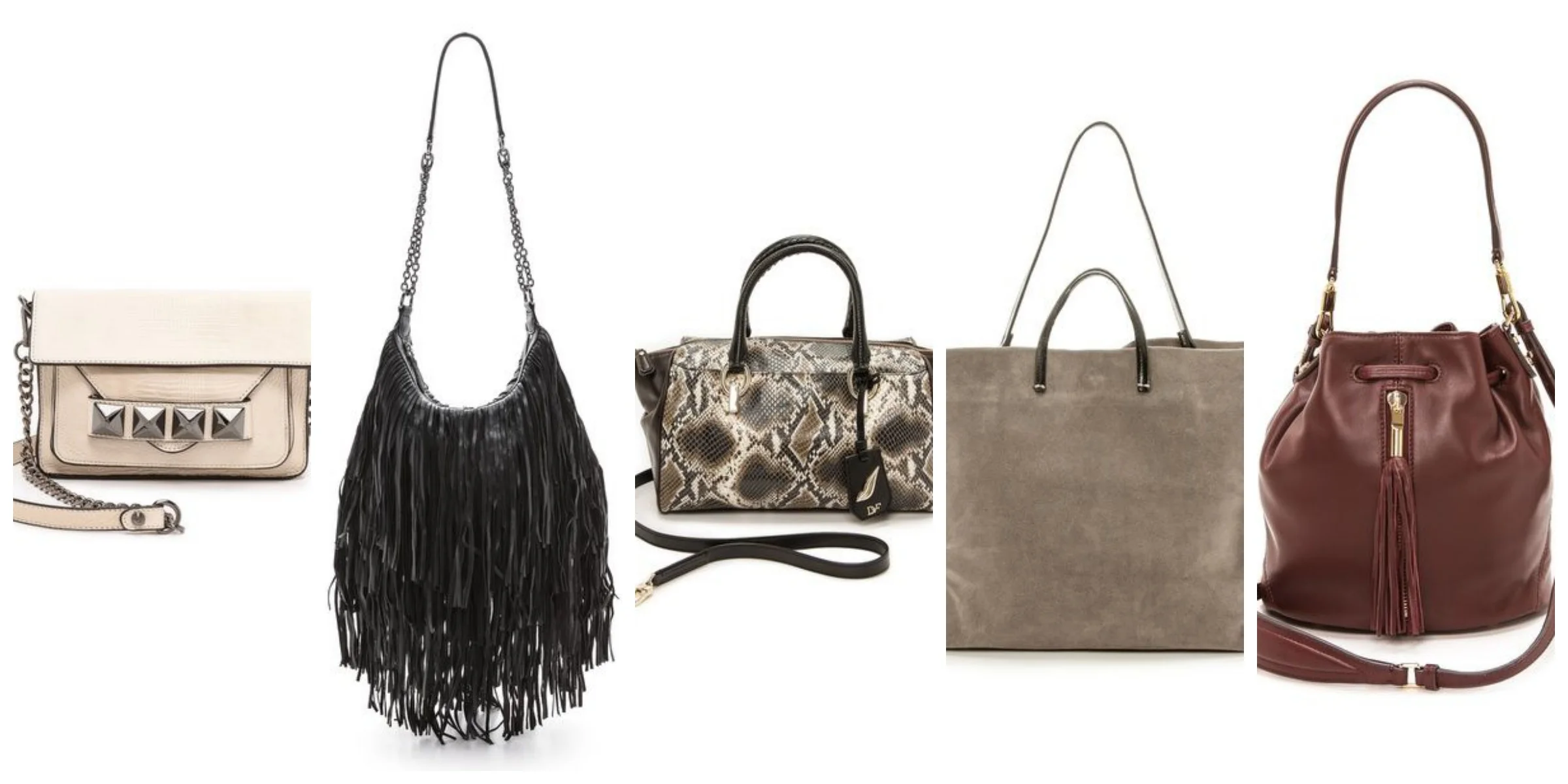 5 handbags for your Fall wardrobe.