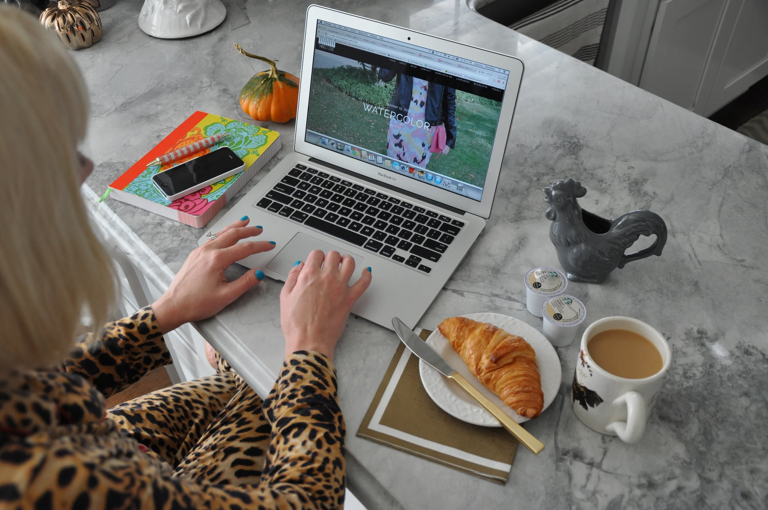 Morning rituals.