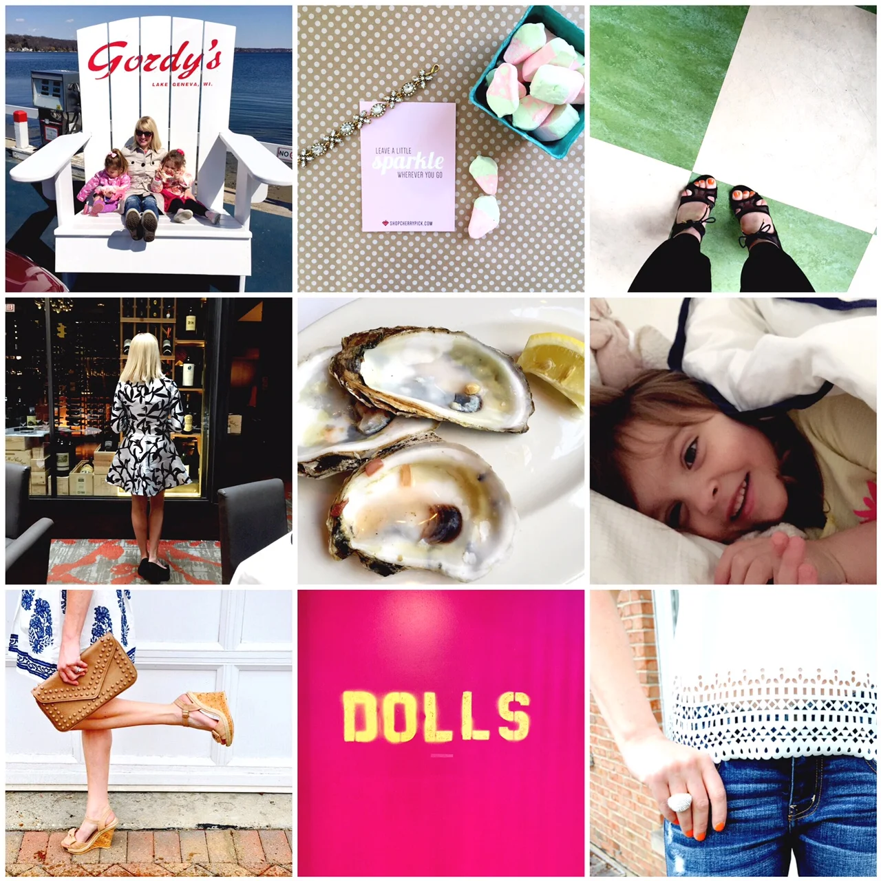 My April...depicted via Instagram.