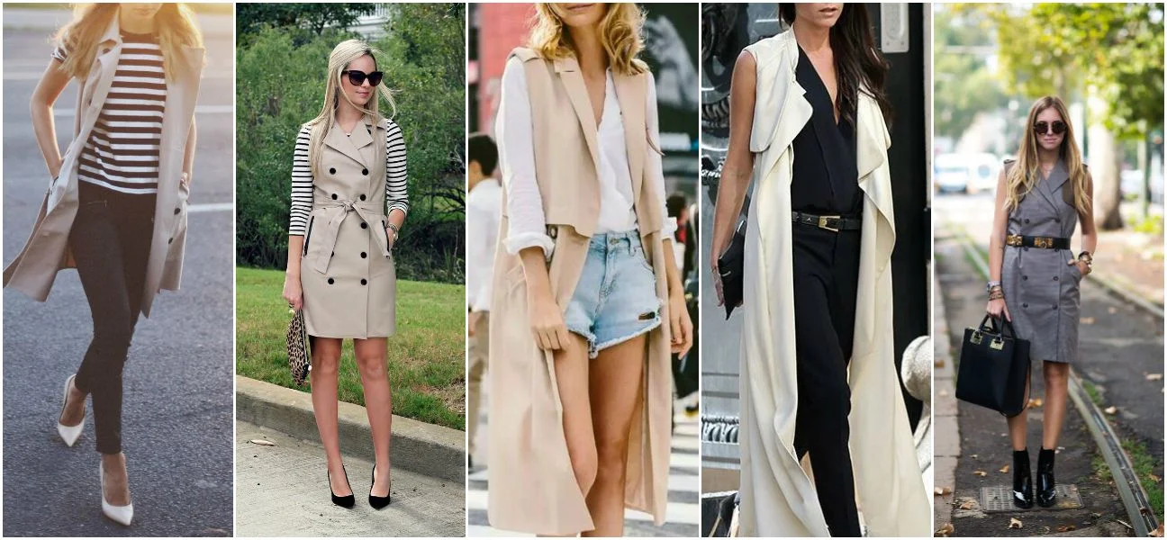 Trending: the sleeveless trench