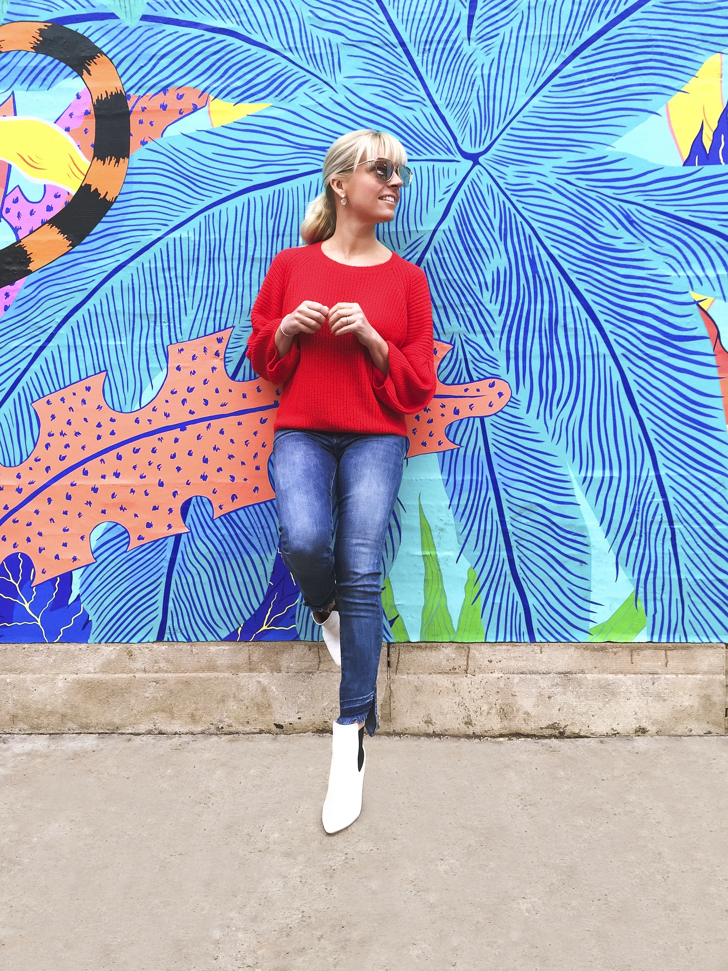 White booties are the new black booties! 