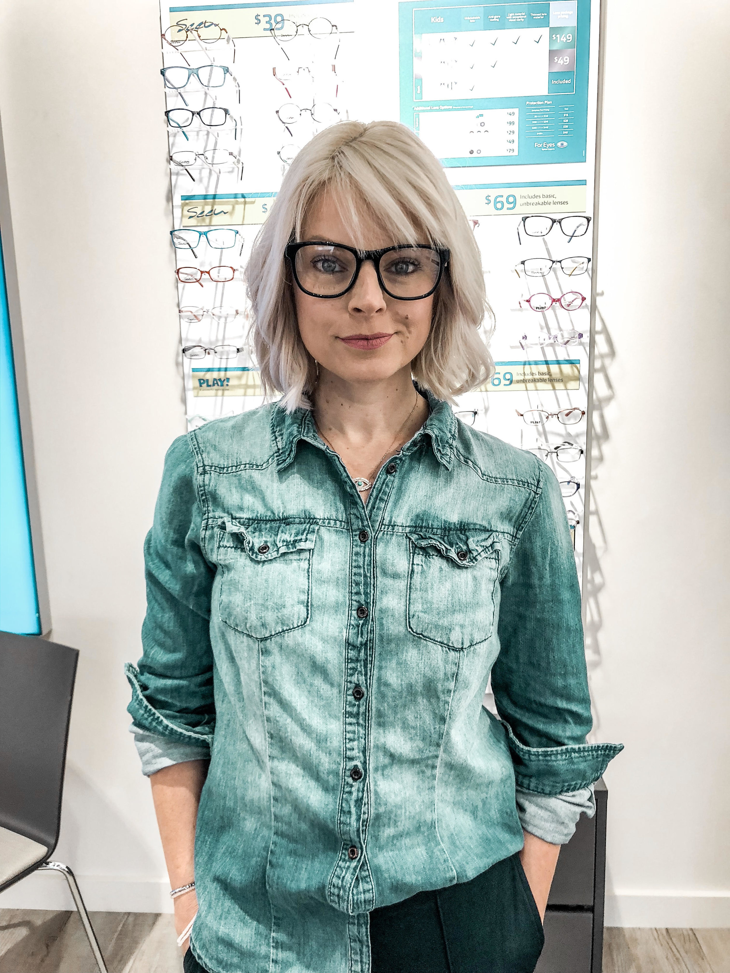 Johanna wearing a pair of Gucci eyeglasses