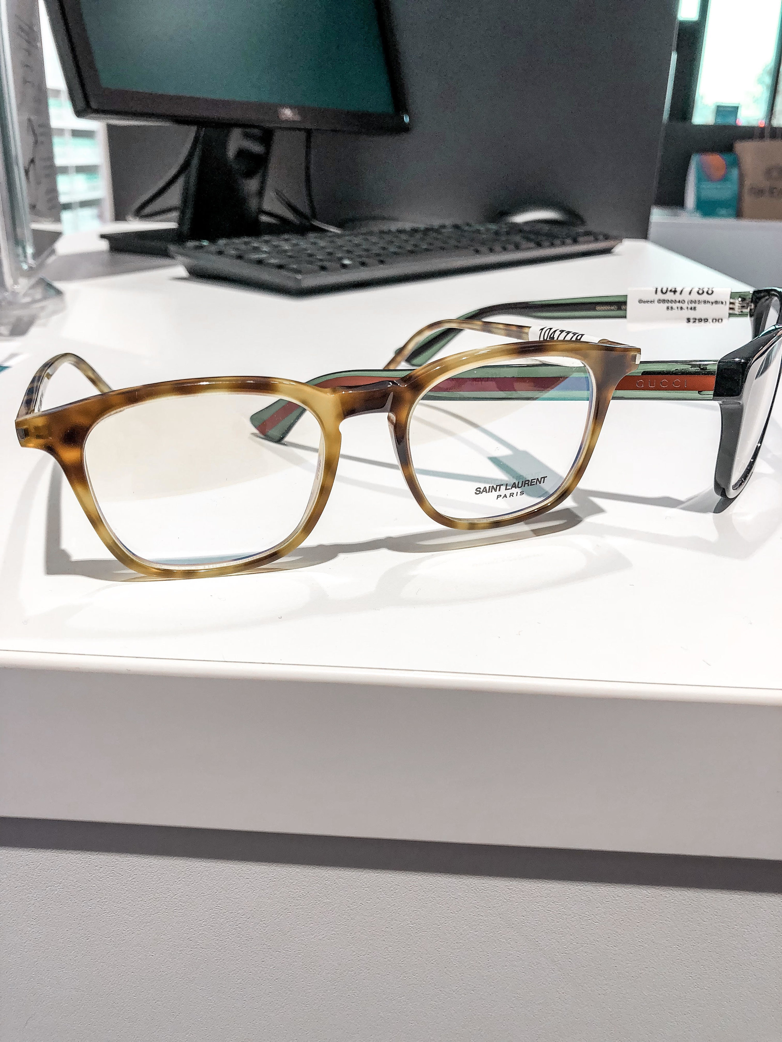 Saint Laurent and Gucci eyeglasses at For Eyes
