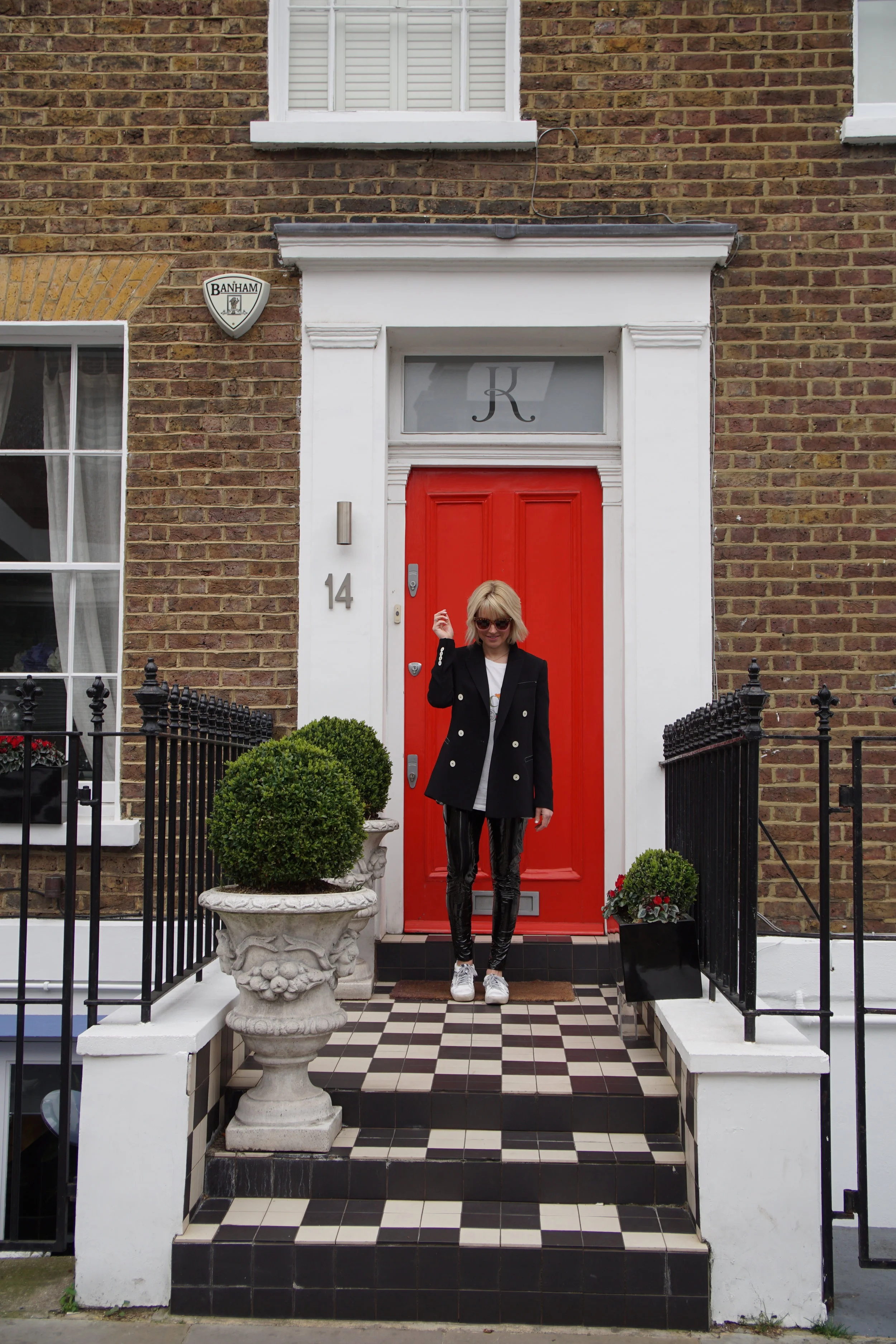 A proper red door in Notting Hill.