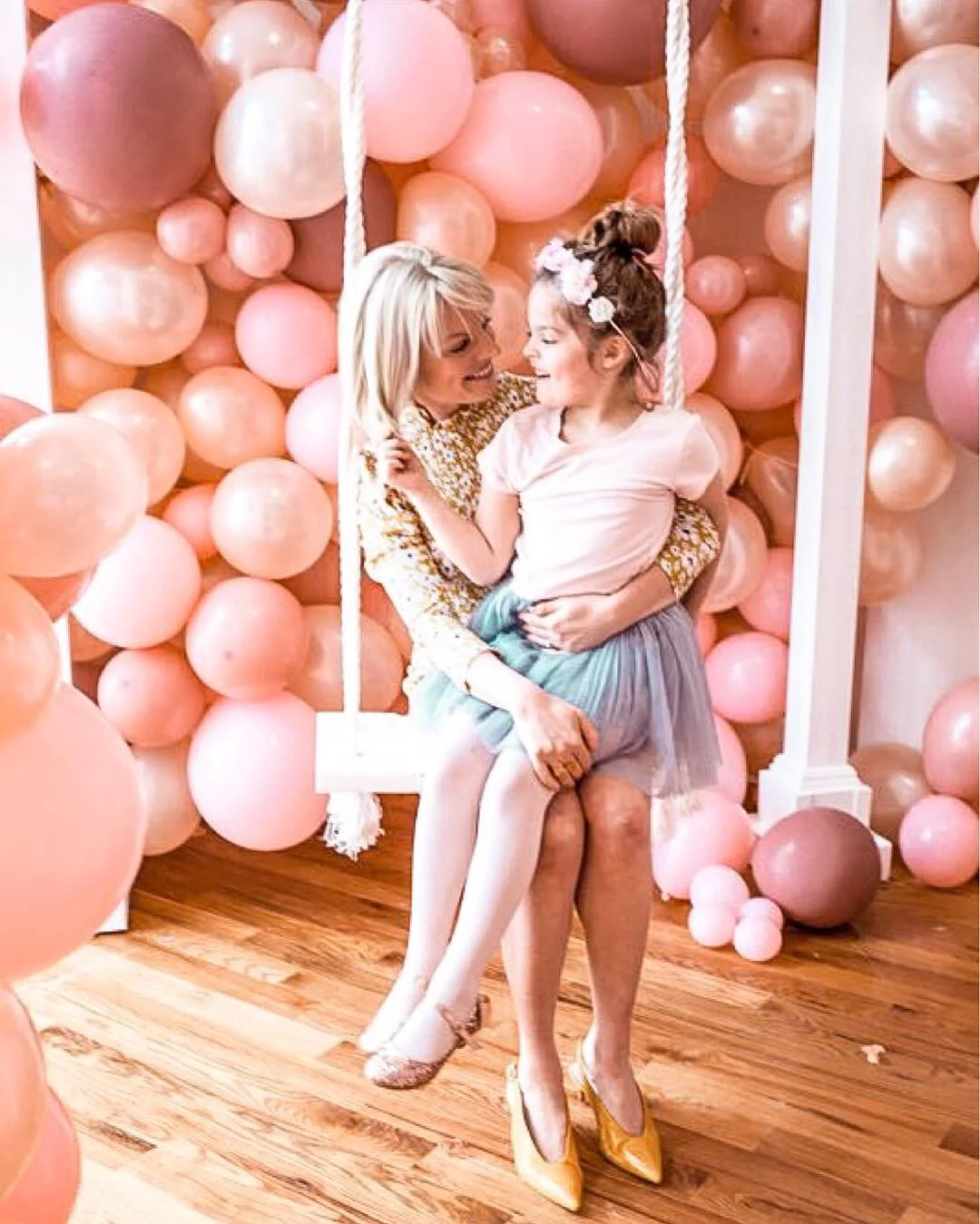 Baby sprinkle + pink chocolate.