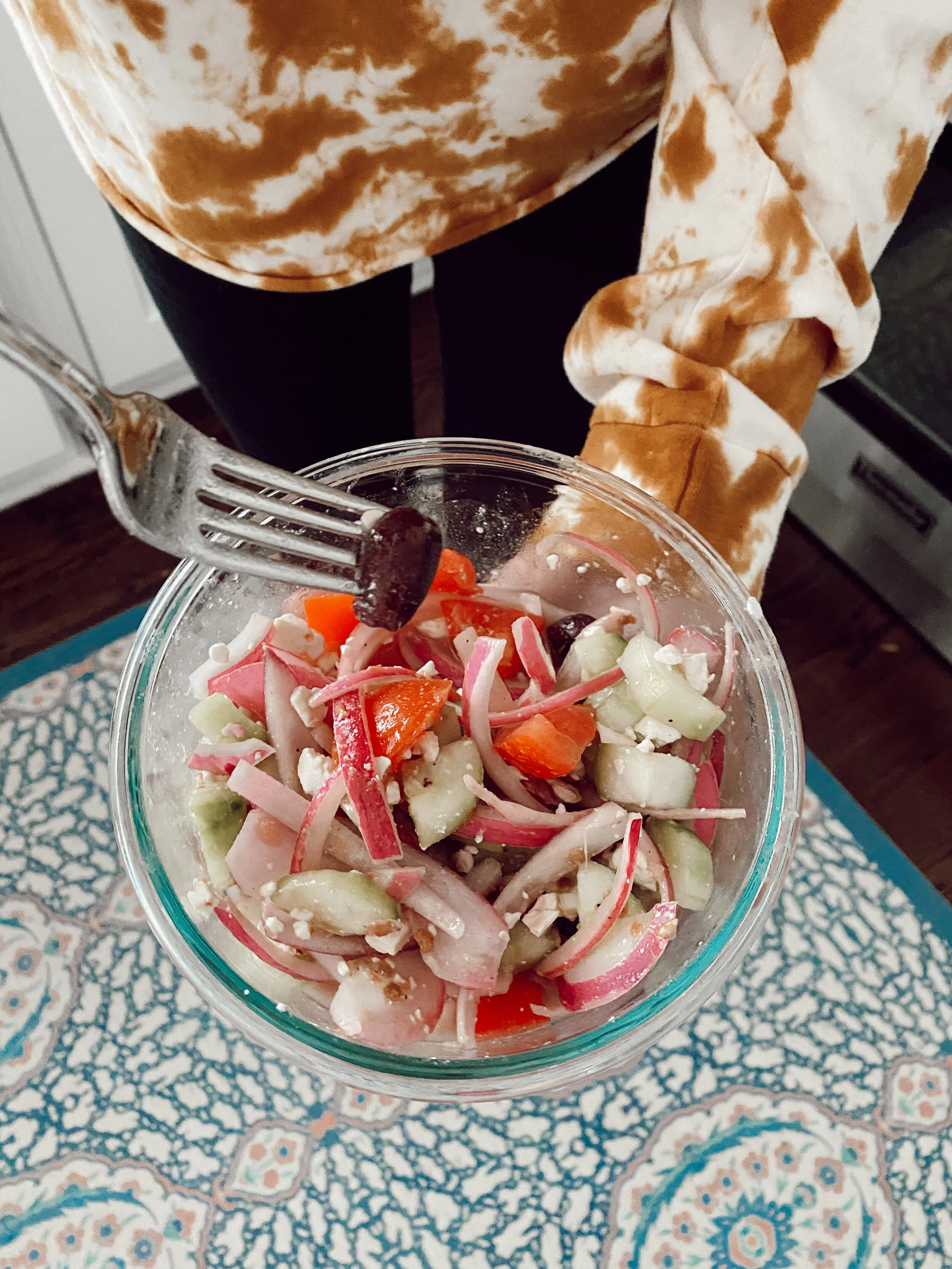 My favorite chopped mediterranean salad recipe.