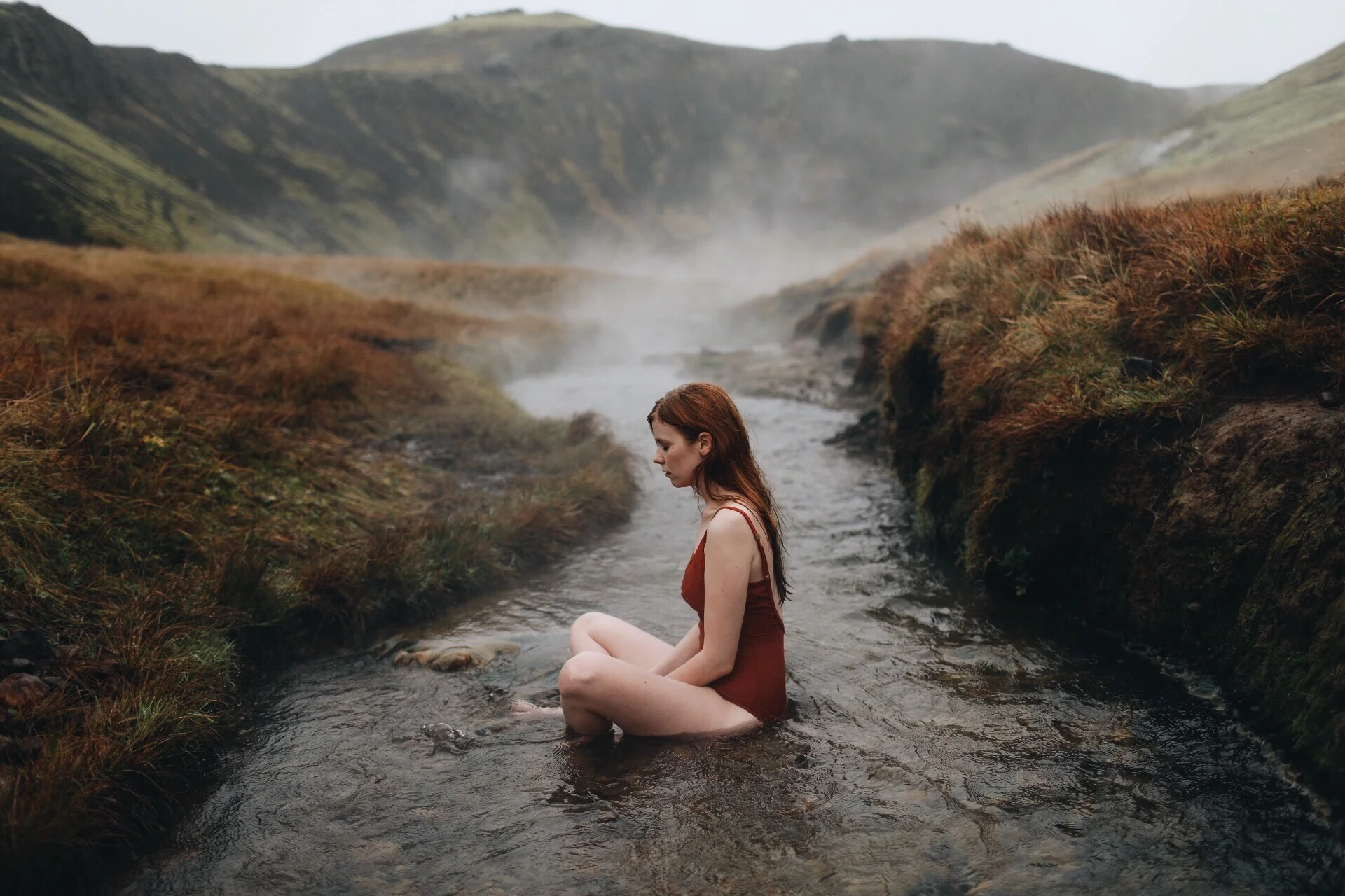 Through the river of Iceland 