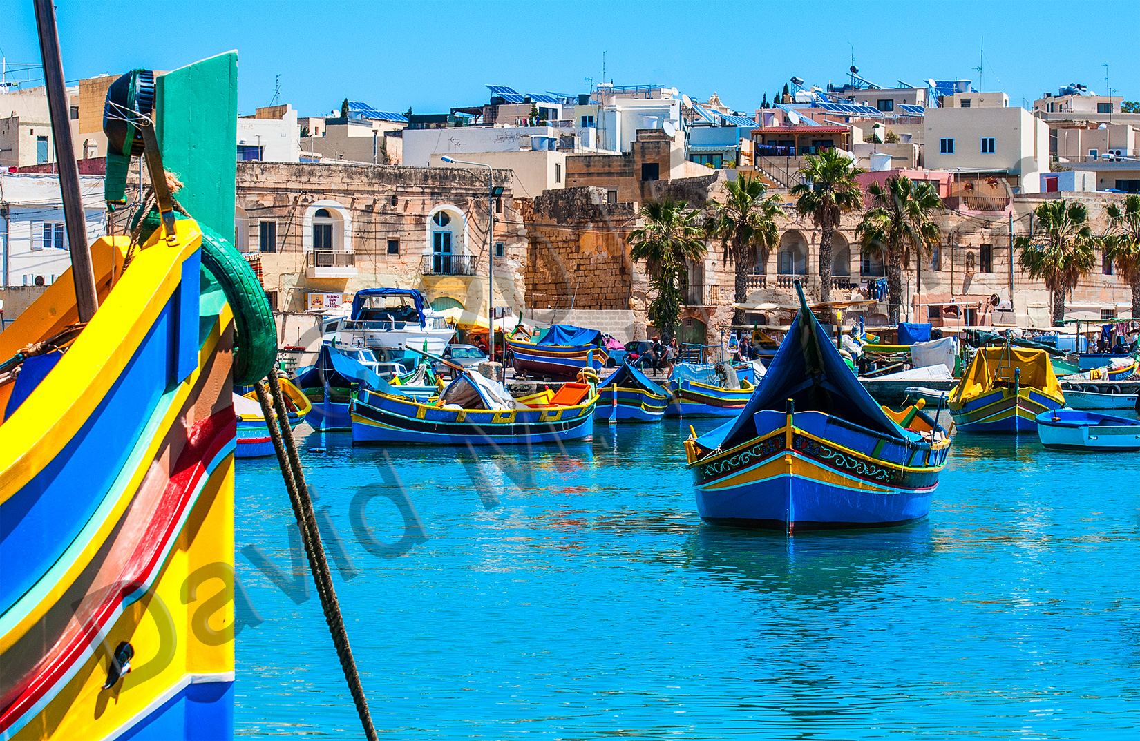 Marsaxlokk, Malta harbor