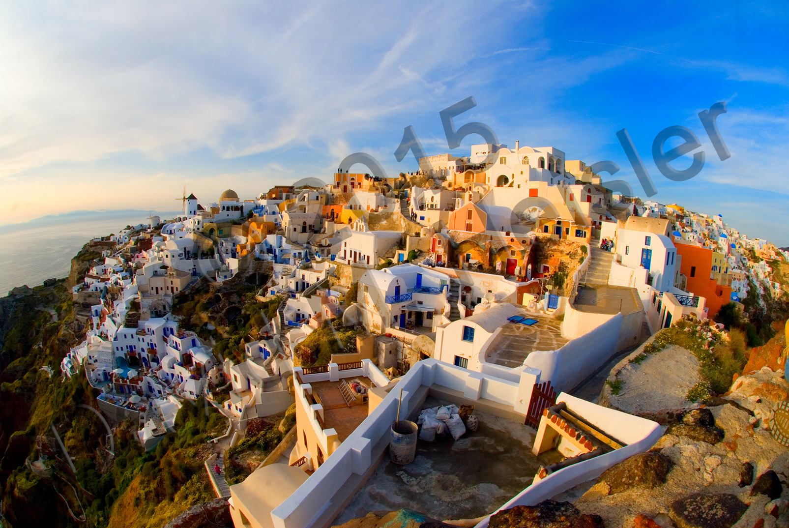Oia, Santorini at sunset