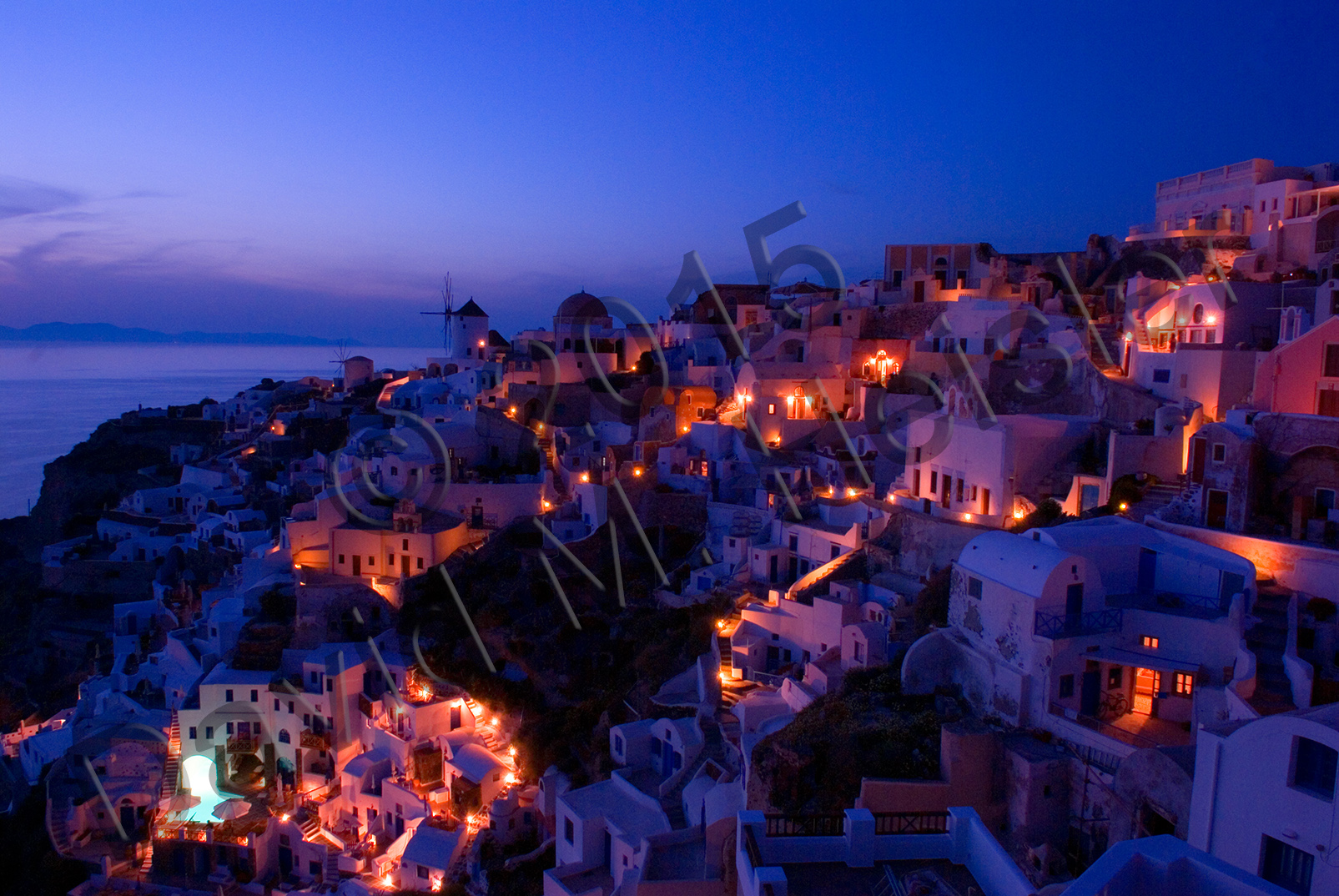 Oia, Santorini at dusk