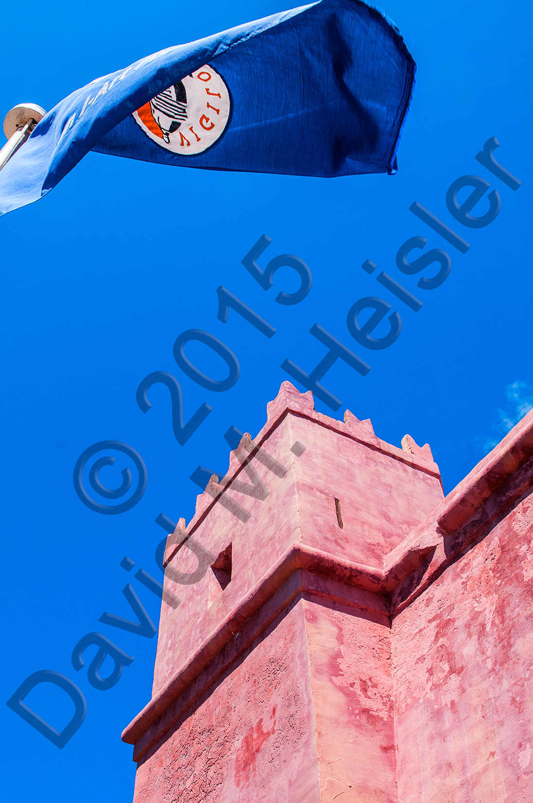 Red Tower and flag, Malta