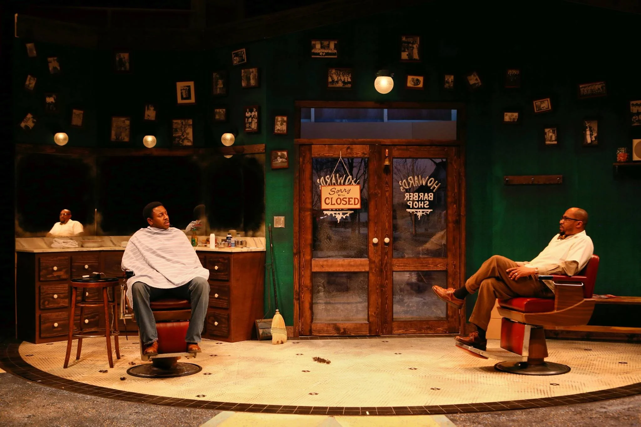 From left: Darrick Mosley and Kevin D. West in THE HIGHWAYMEN, directed by Jamil Jude (Photo by Scott Pakudaitis).