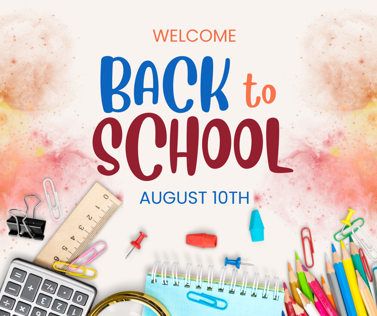 First Day of School for 2026/2027