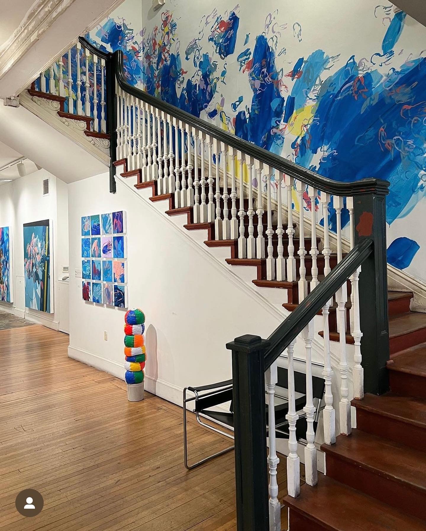 "Monsters Below" a Solo exhibition by @katiepumphreyart is up at @washingtonstudioschool! Go take a look!