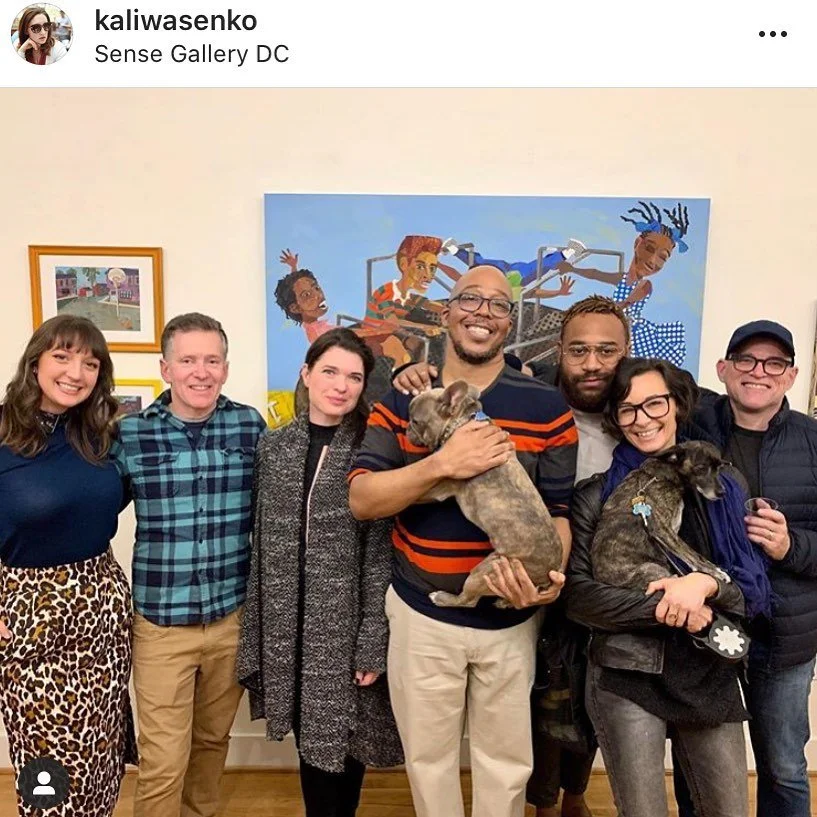 🎉What an Opening!! Thanks for all your support this weekend for @melvinnesbittjr! Work is selling fast, so don&rsquo;t wait to grab yours! ❤️Repost @kaliwasenko! @stablearts. Show up through Dec 30th! 
#acreativedc #eastcityart #washingtonpost #dcar