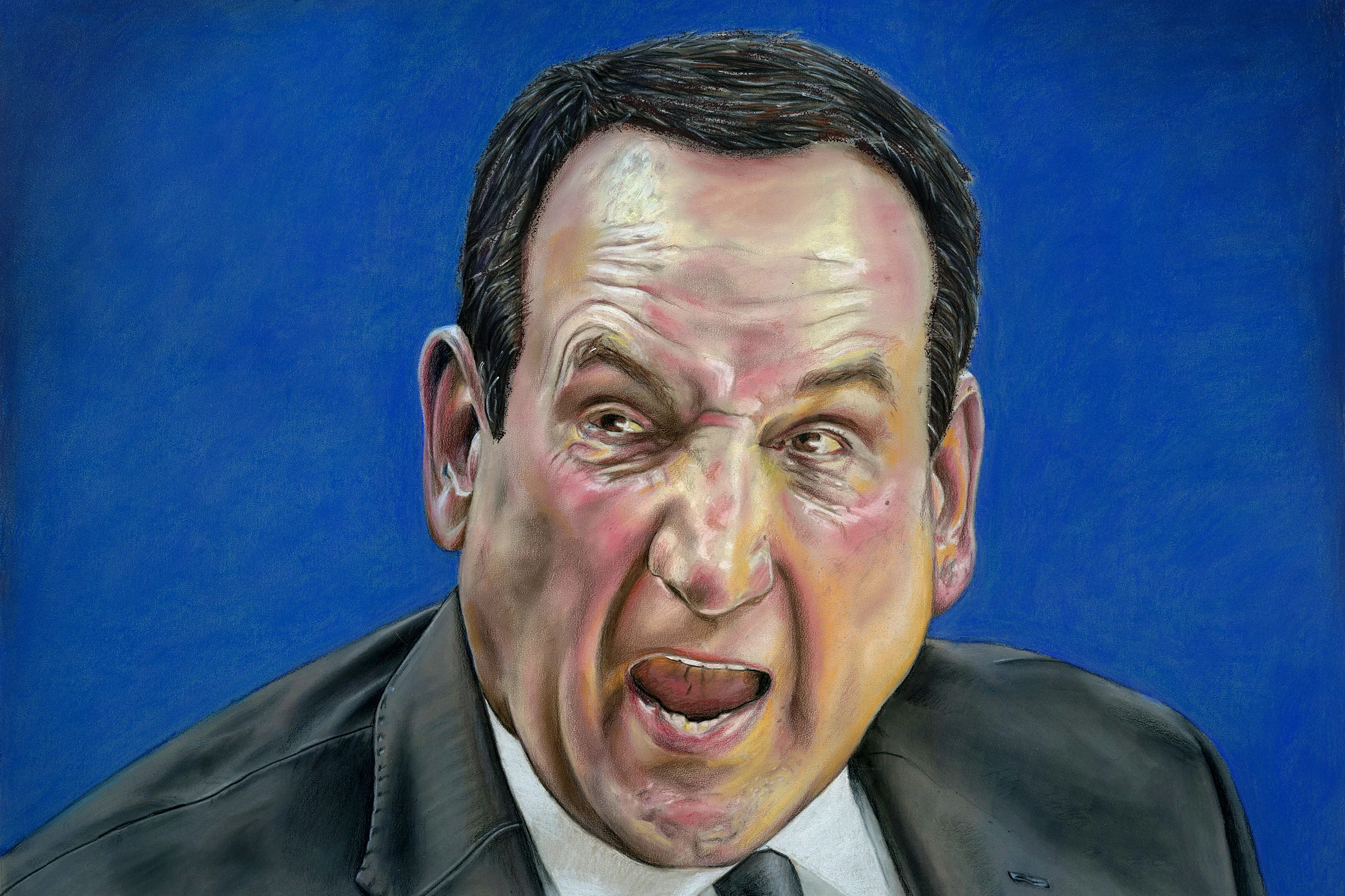 The Washington Post - Duke Coach Mike Krzyzewski - Art Direction by Virginia Singarayar