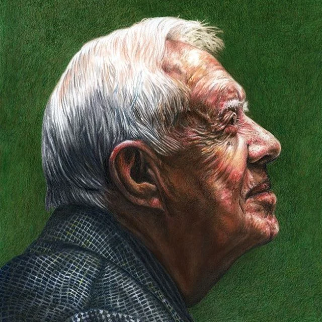 Happy 95th birthday to Jimmy Carter, and to his incredible life and legacy of generosity and kindness. #jimmycarter @thecartercenter #art #pastel #coloredpencil #illustration #portraits