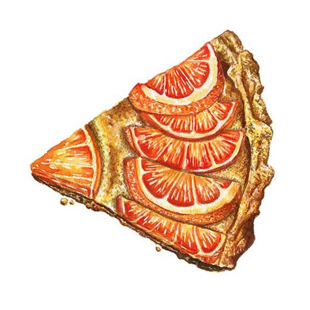 Orange Pie... 4/6! This piece was created as a promotion for a great illustrators collective I'm part of, @illustratorsforhire , for part of a printed collaboration called &quot;The Best Thing I've Ever Eaten&quot;. Stay tuned for the full image!

Th