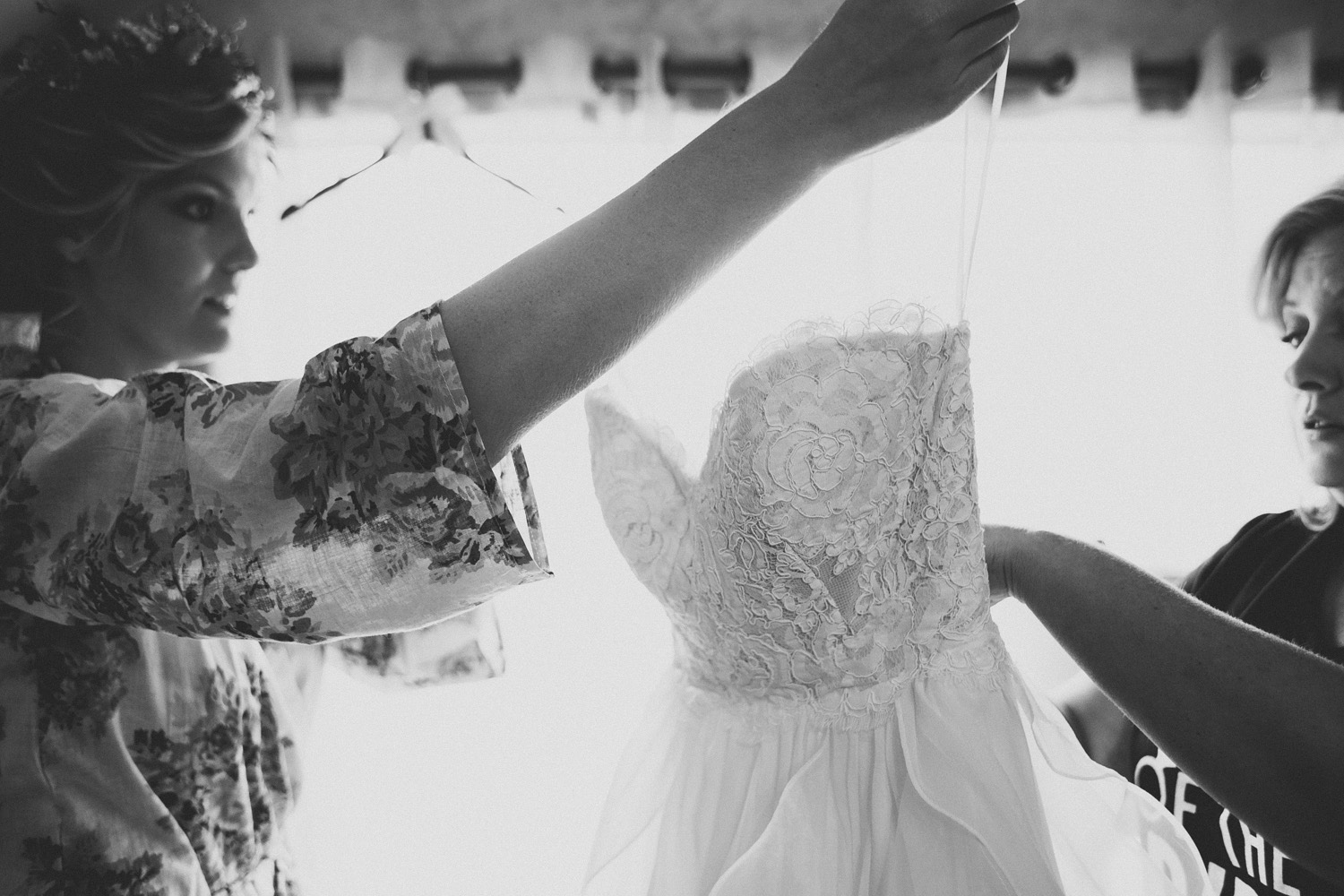 Bride with Gown at Vista West Ranch | | Lisa Woods Photography