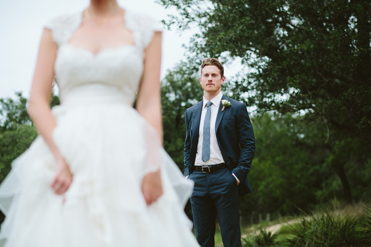 Stylish Groom with Bride | Lisa Woods Photography