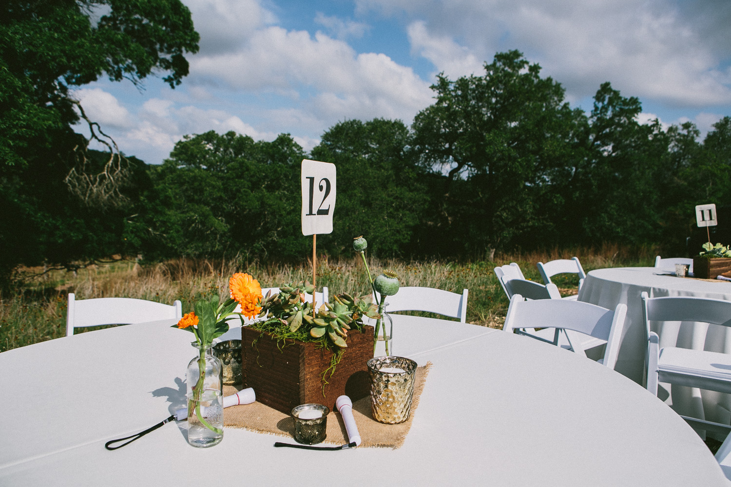 Succulent Center Piece | Texas Hill Country Ranch Wedding | Lisa Woods Photography