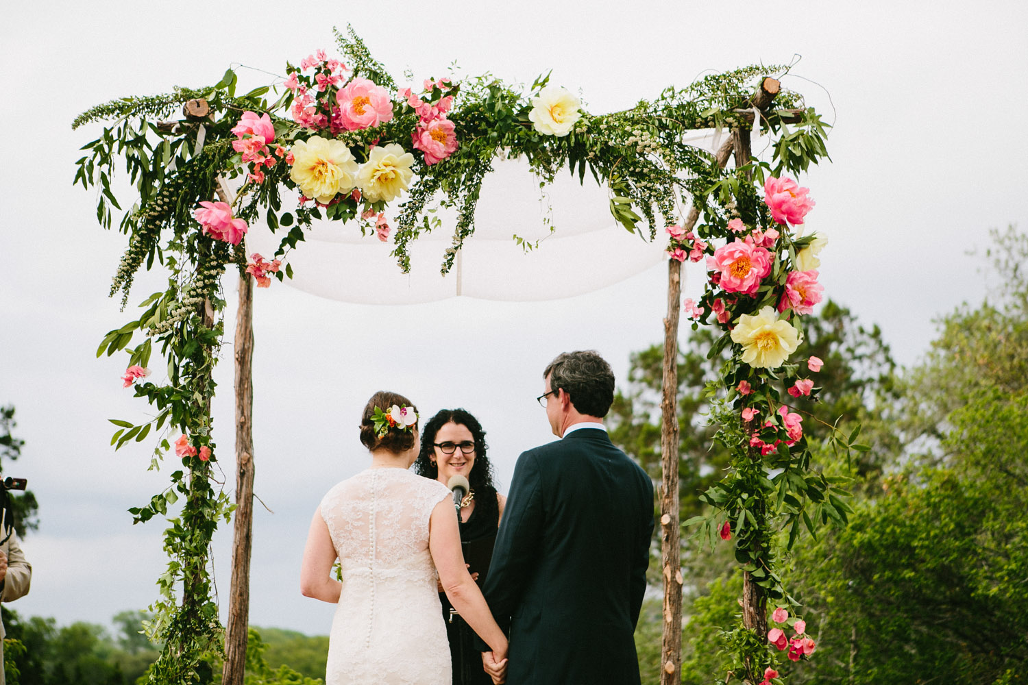 Blooming Floral Altar | Home Ranch Wedding | Lisa Woods Photography
