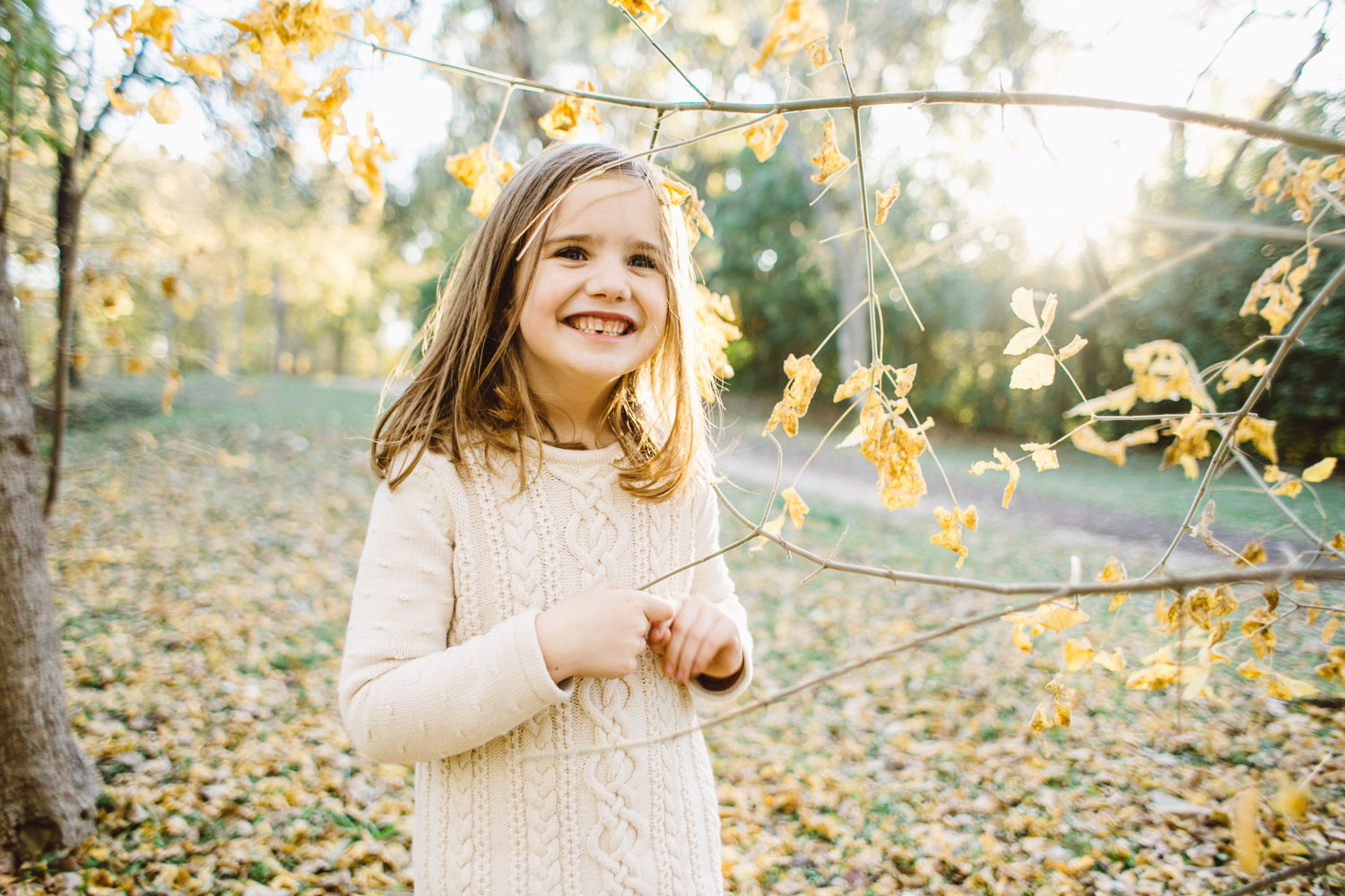 Little Girl | Houston Fall Holiday Family Session | Lisa Woods Photography