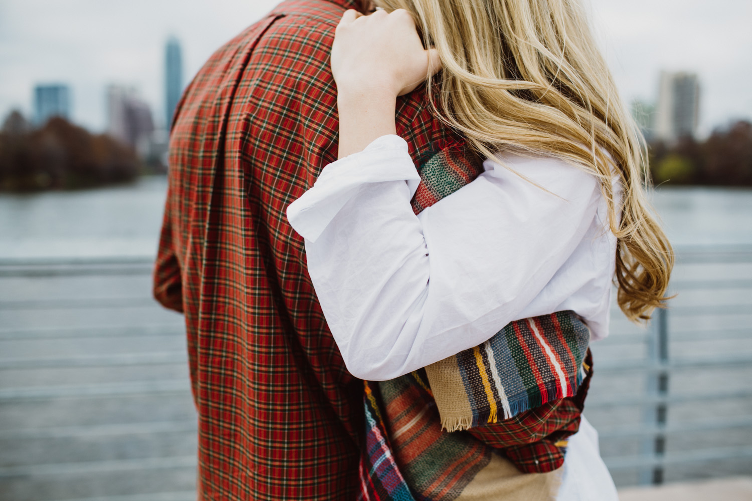 Couple's Embrace | Austin Texas | Engagement Session | Lisa Woods Photography