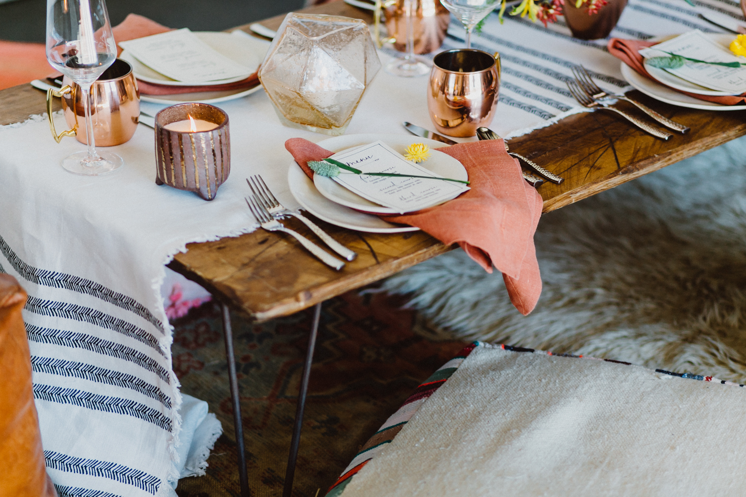 boho tablescape