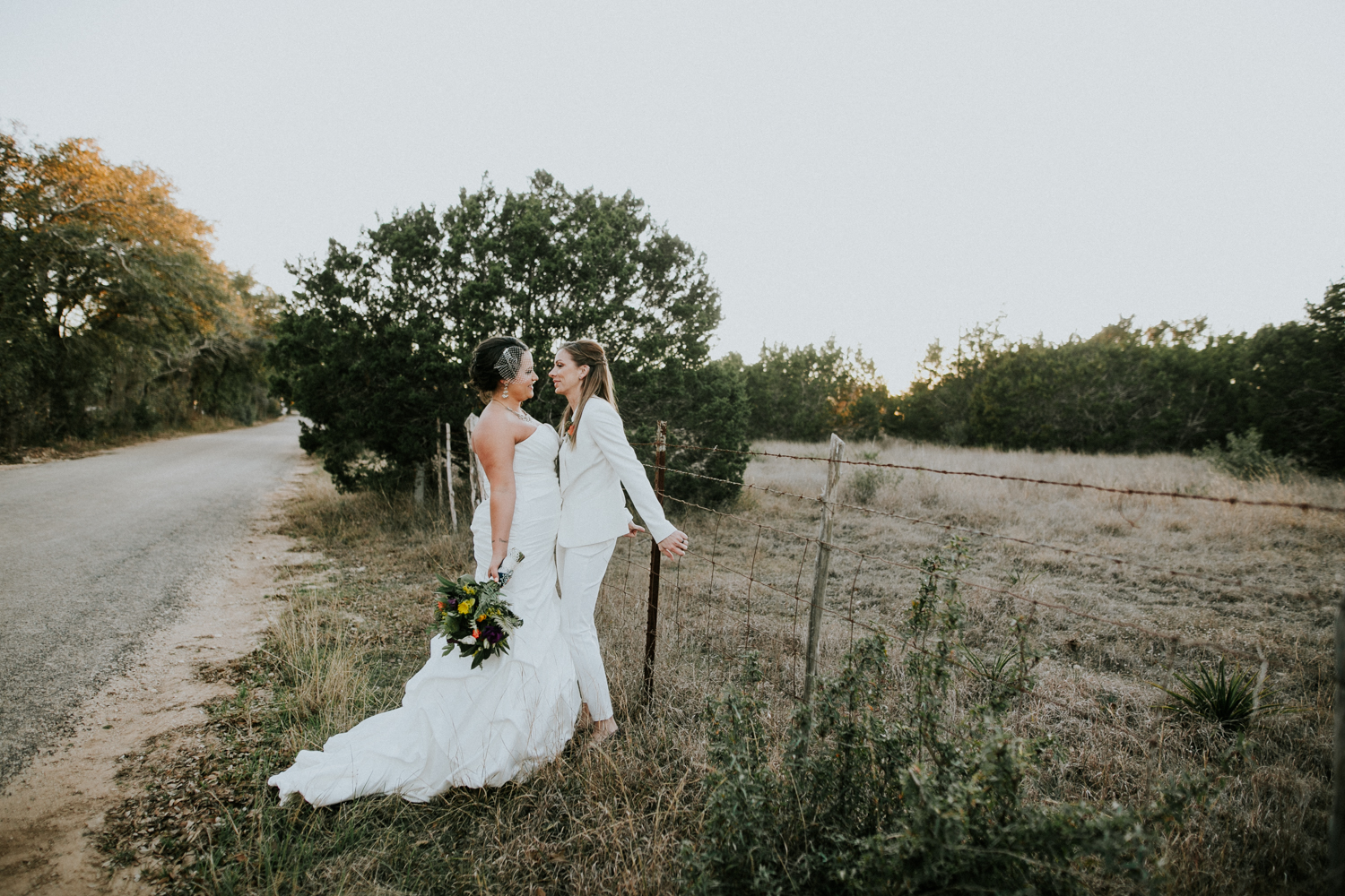 same sex wedding couple at prospect house
