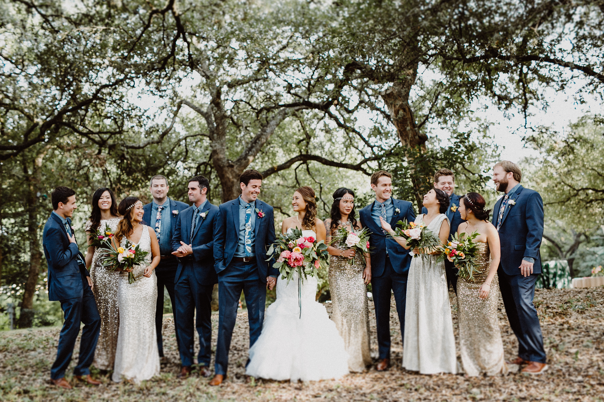 wedding party photos at mercury hall