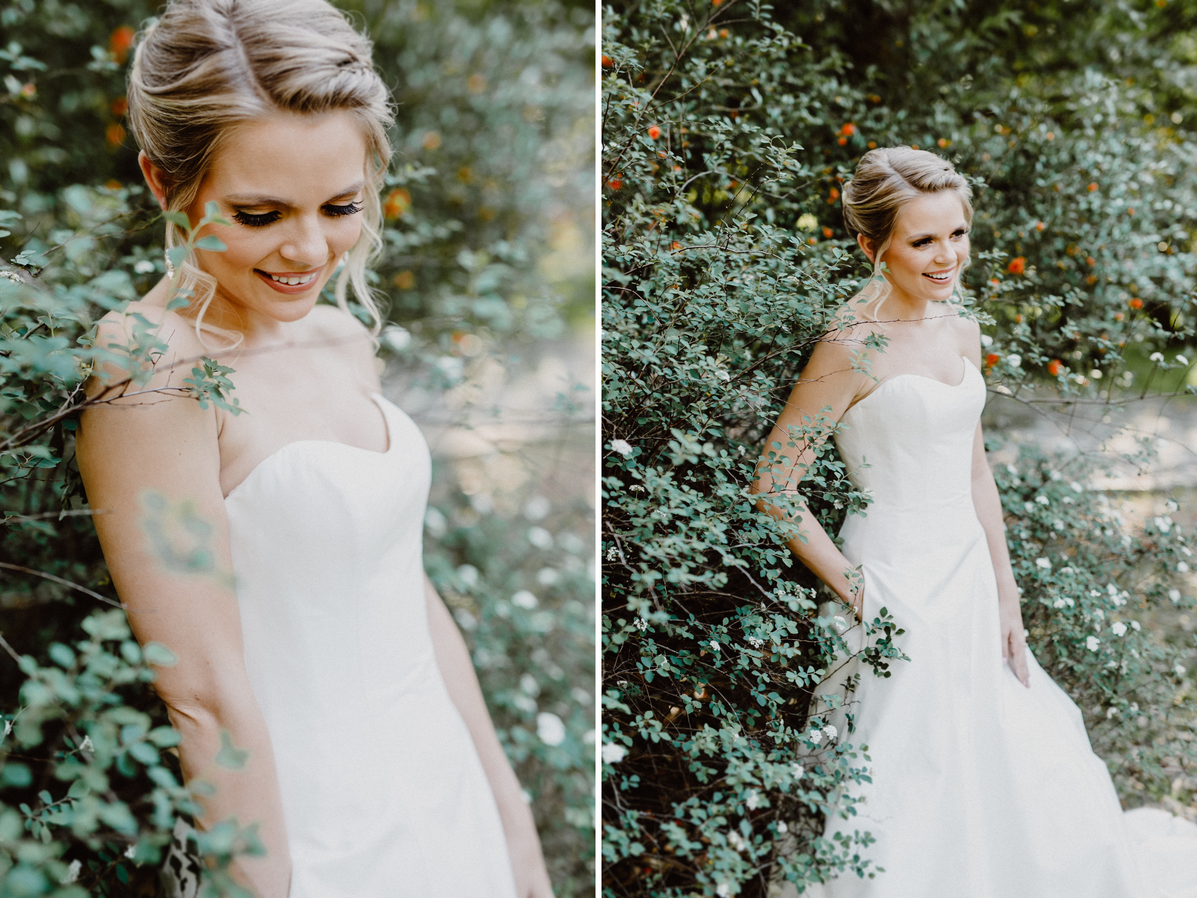 bride at mayfield park in austin