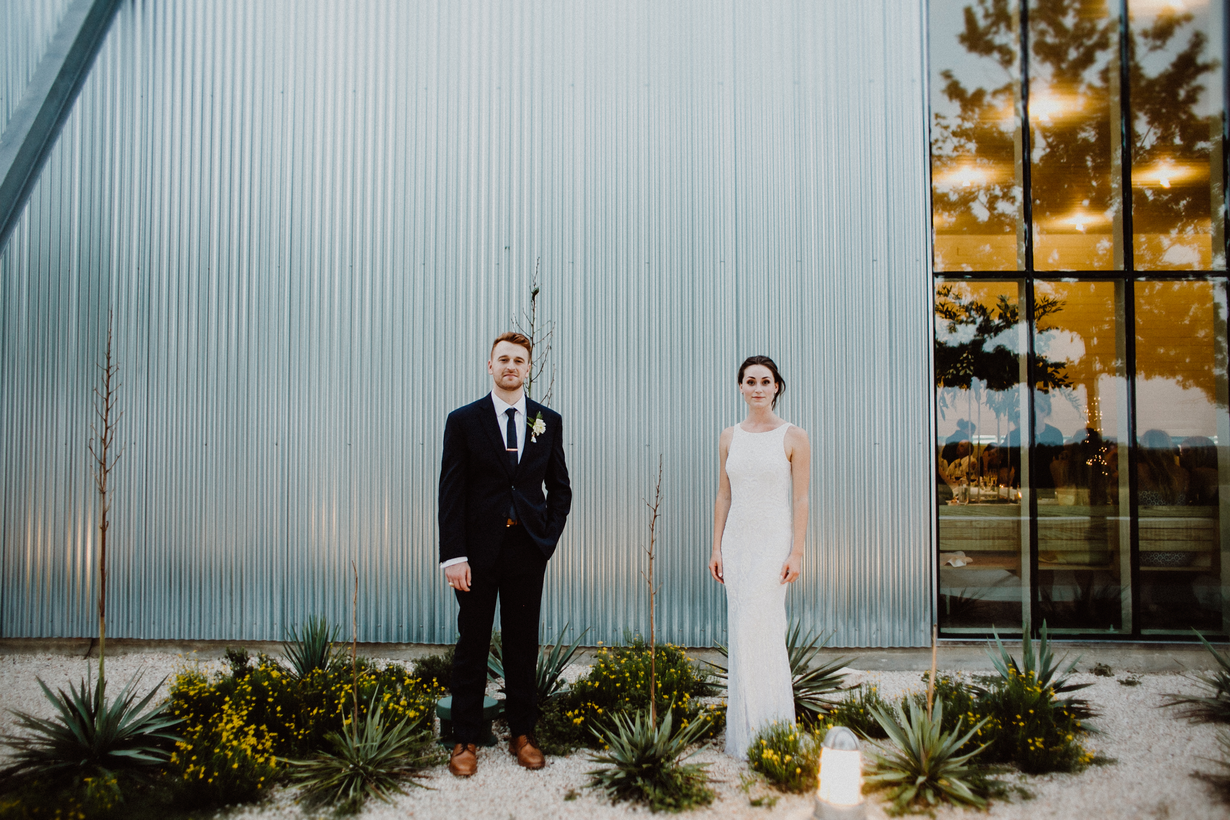 prospect house wedding bride and groom pose