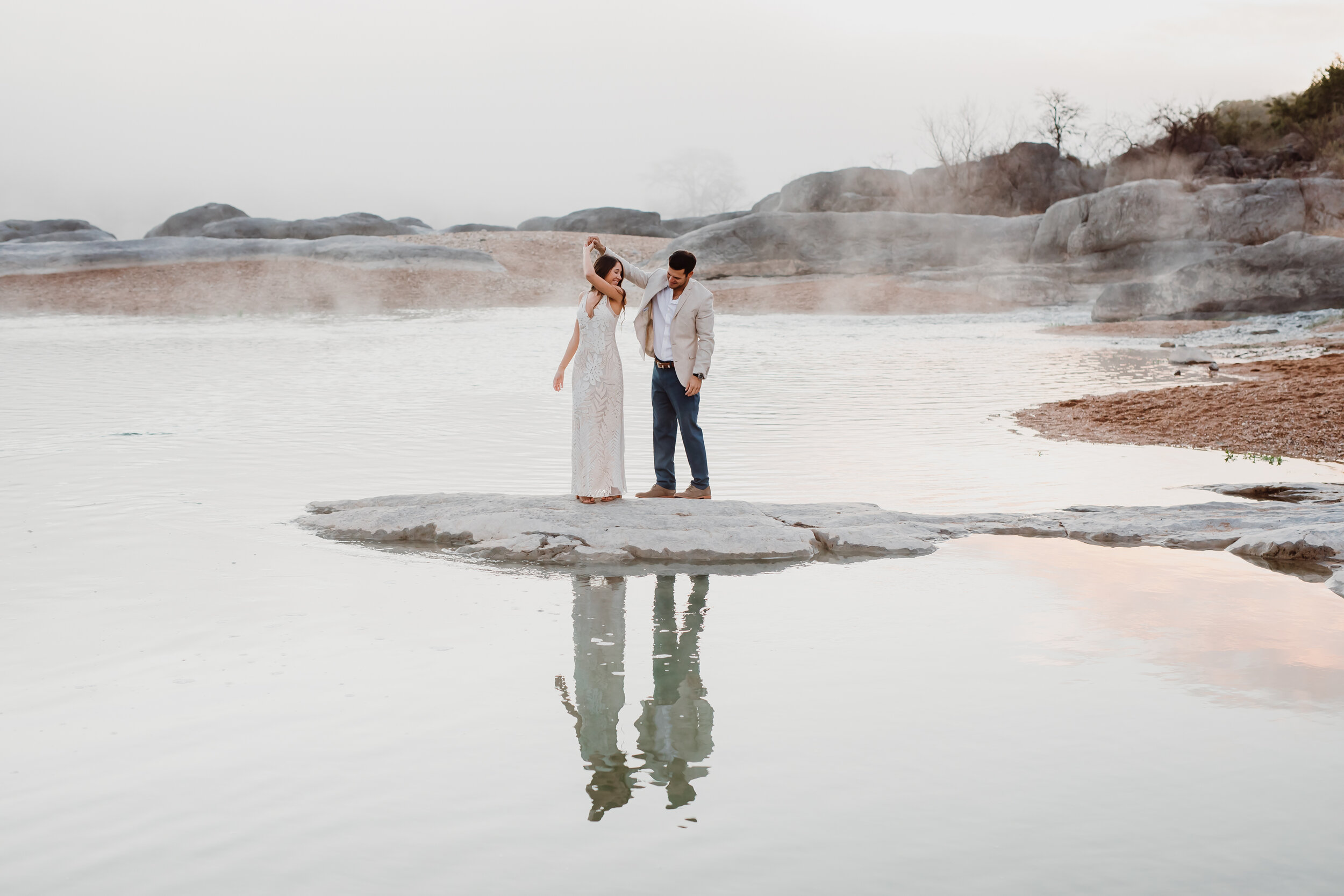 pedernales falls engagement session