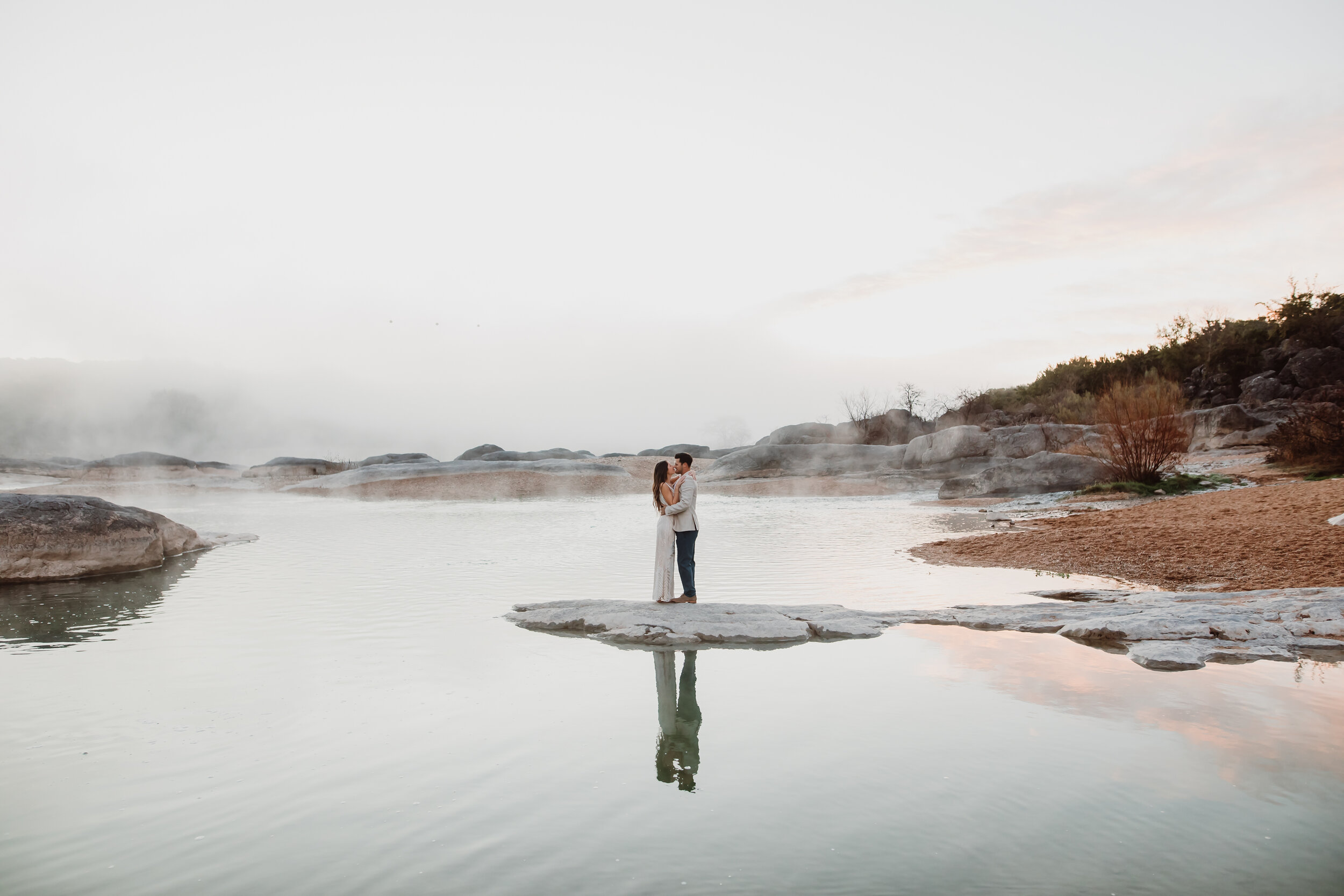 engagement session at pedernales falls