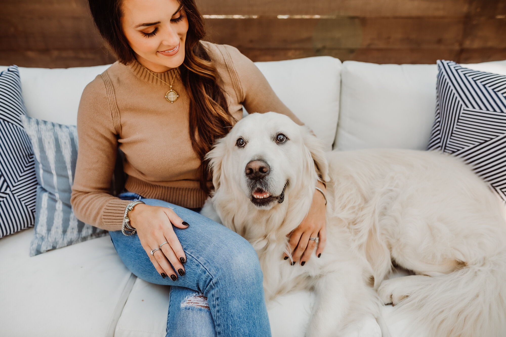 Dog and owner photo shoot