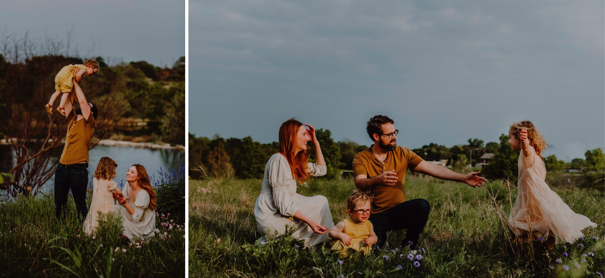 Austin wildflower photos with family