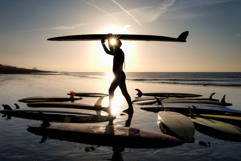 Surfer's Paradise at Sunset Print, Photos