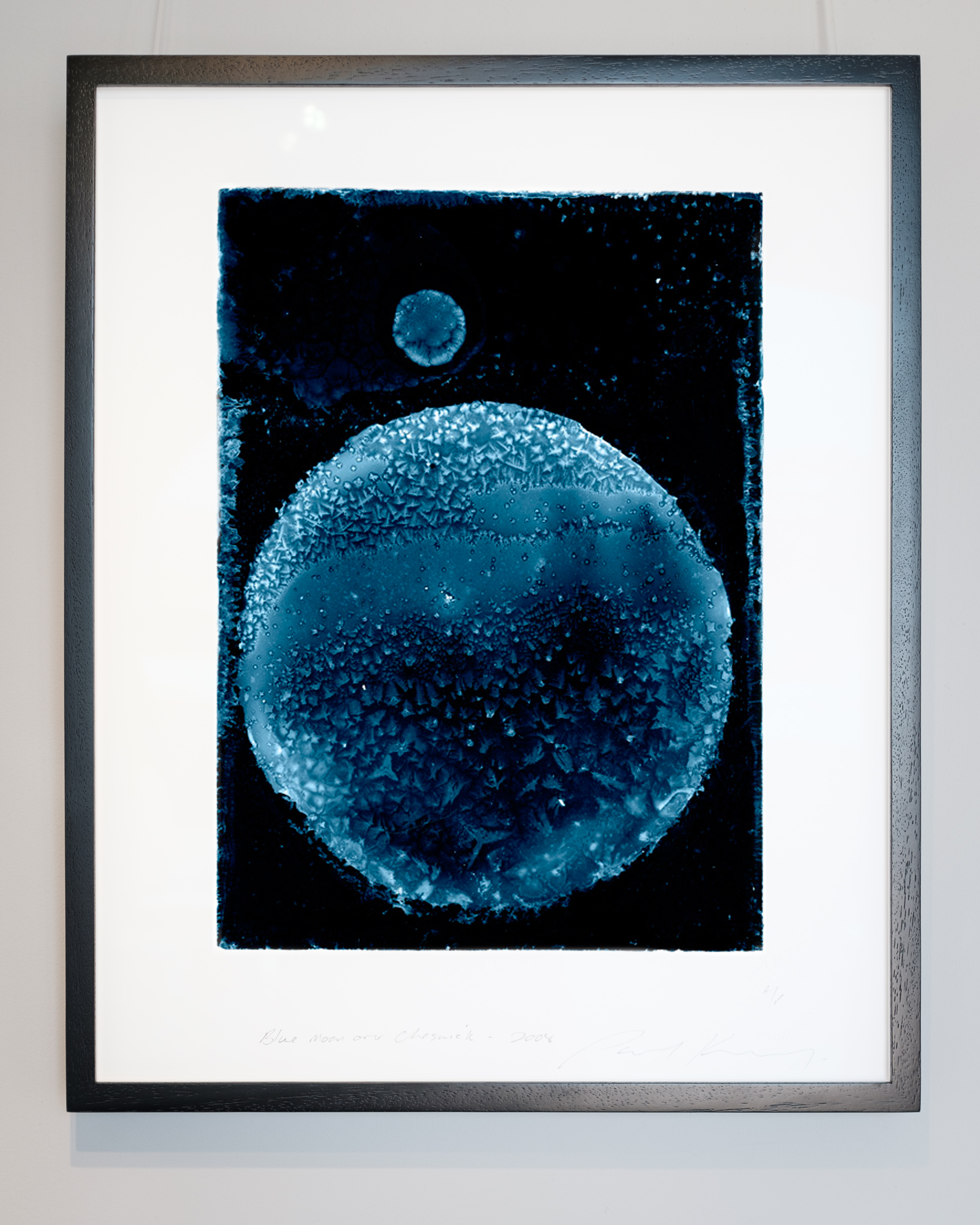 Blue Moon Over Cheswick (2008) Artist Proof Print 28x38cm archival print on Hahnemühle cotton rag paper. Signed, dated and studio stamped. Handmade 43x53cm black wooden frame with anti-reflective glass. £995
