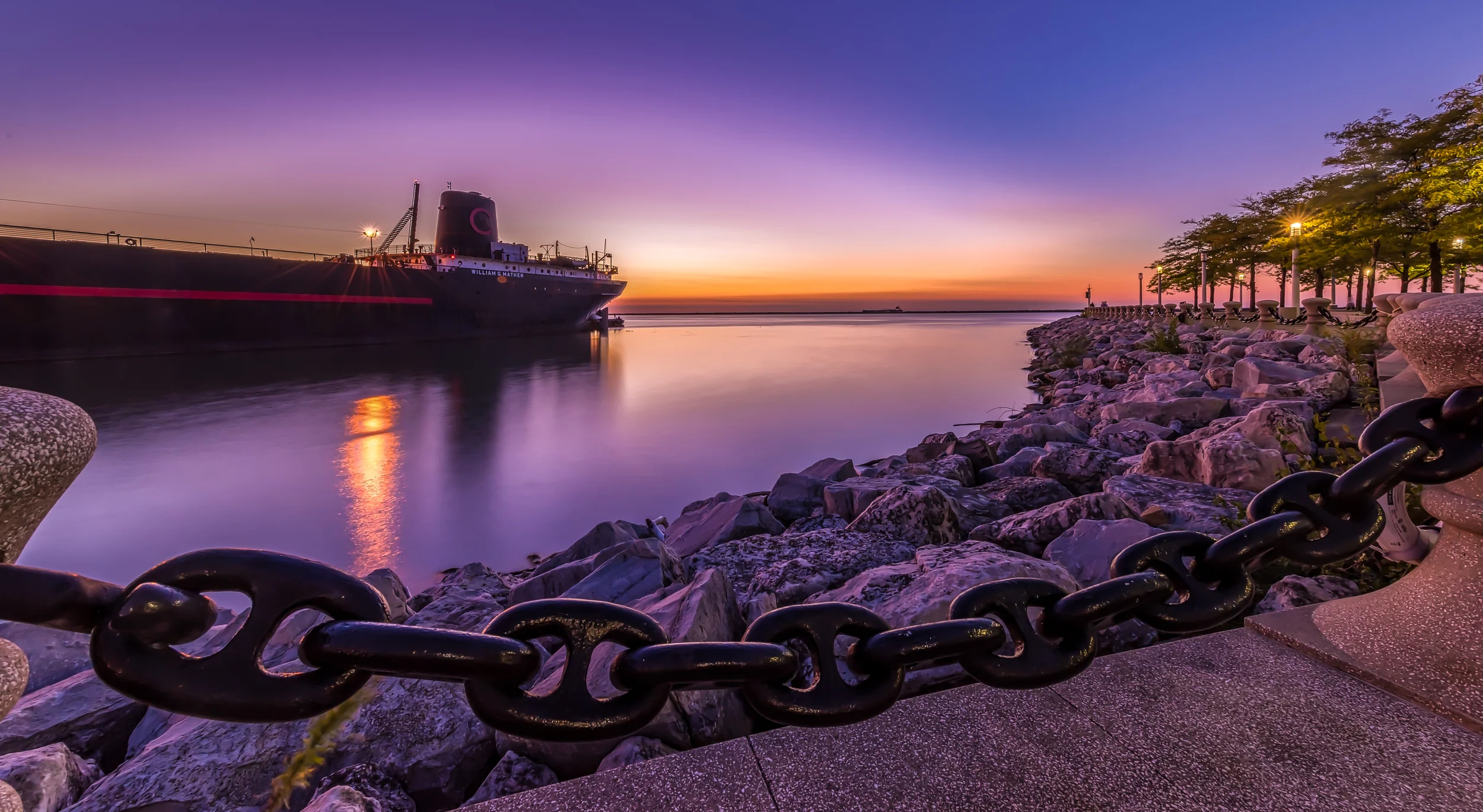 William G Mather Sunset